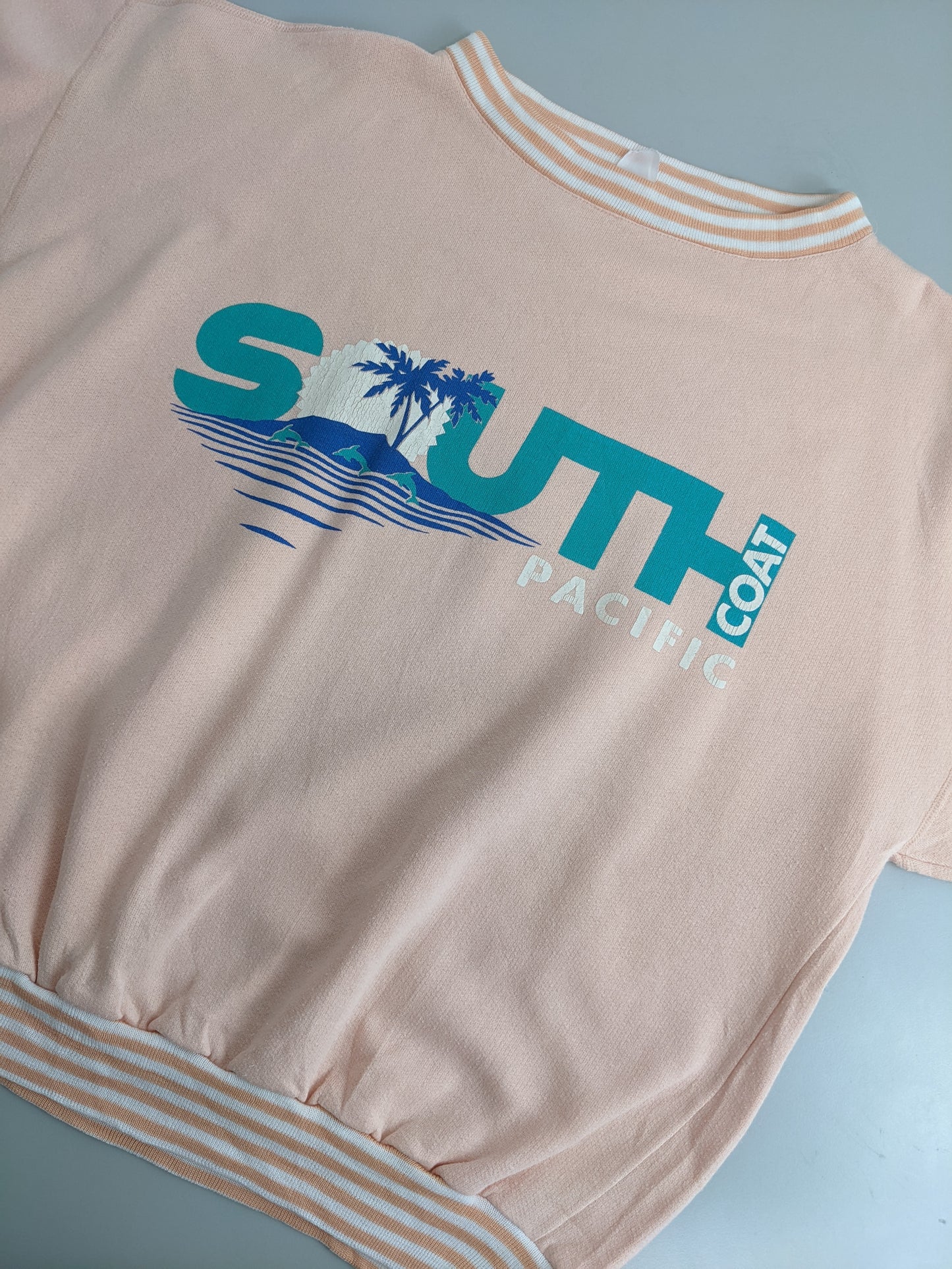 80s Unbranded South Coast Pacific Sweatshirt Pink M