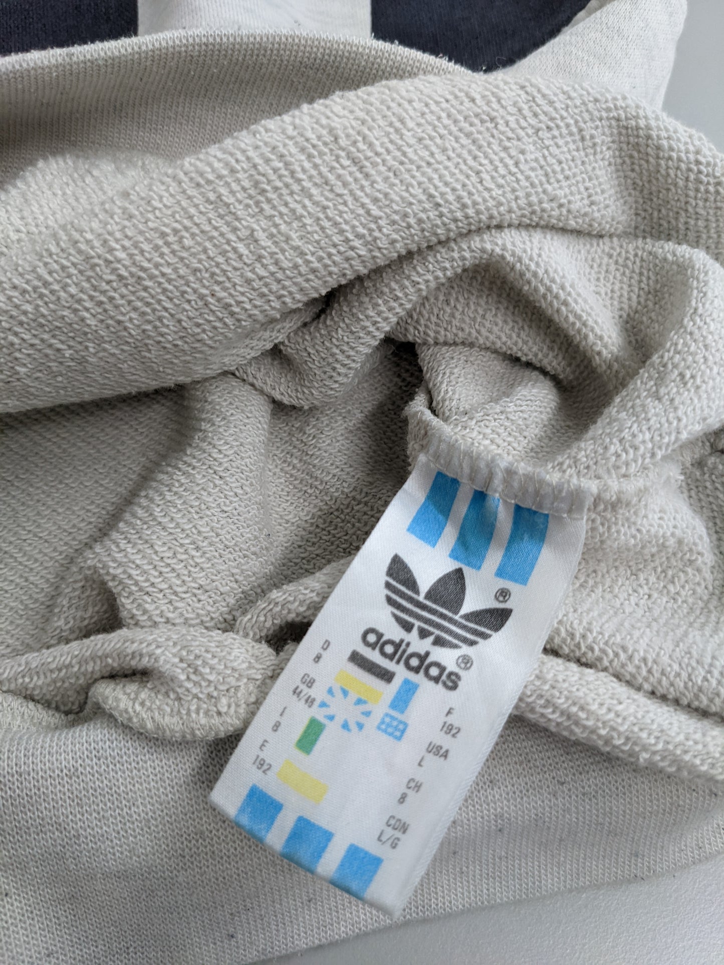 90s Adidas Sweatshirt Grey Red XL