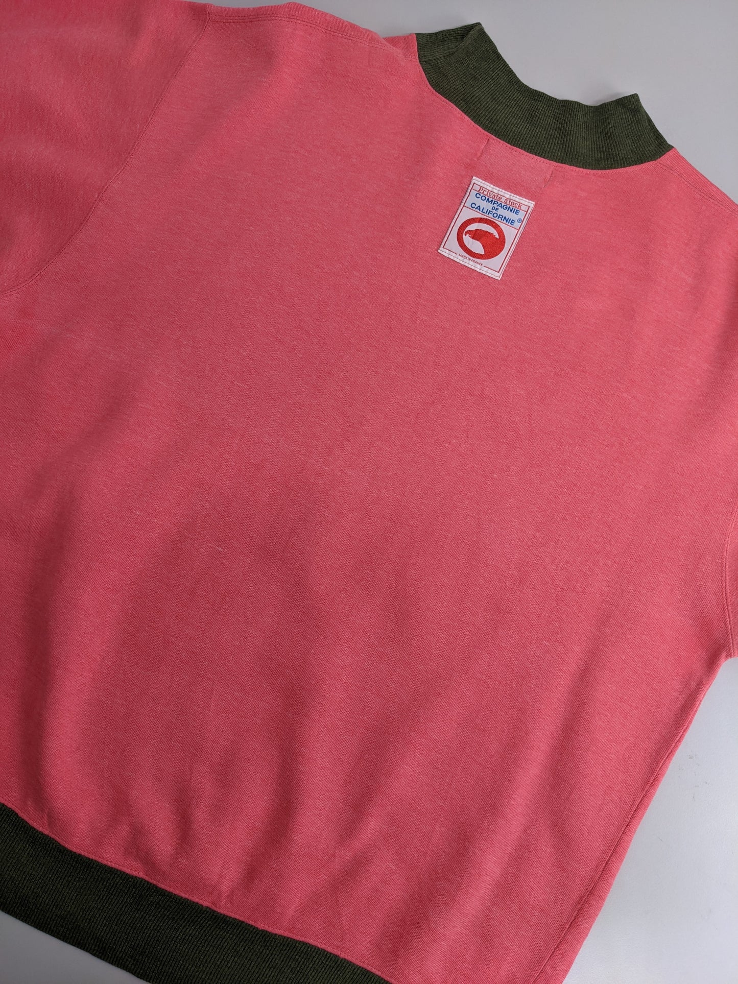 80s Private Stock Compagnie de Californie Sweatshirt Pink Khaki M/L