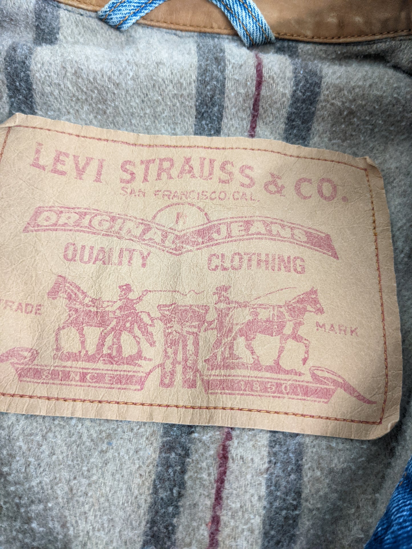 90s Levis Jeans Jacket Blue M/L