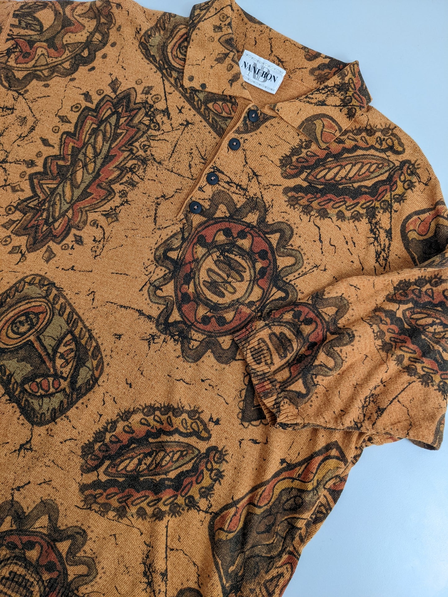 80s Nanibon Polo Brown M
