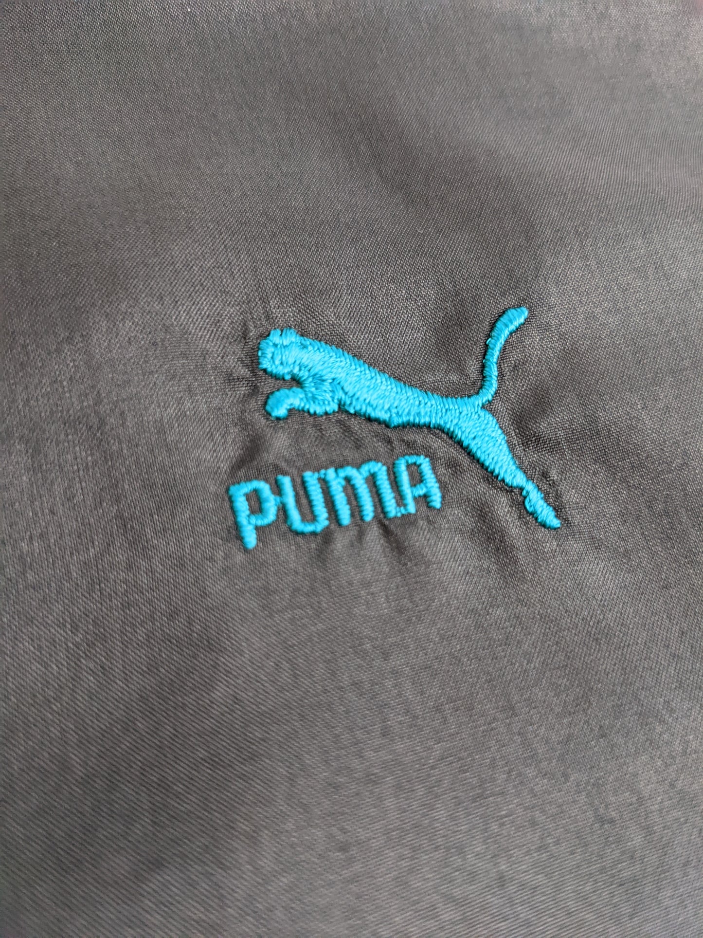 90s Puma Trackjacket Black Green S