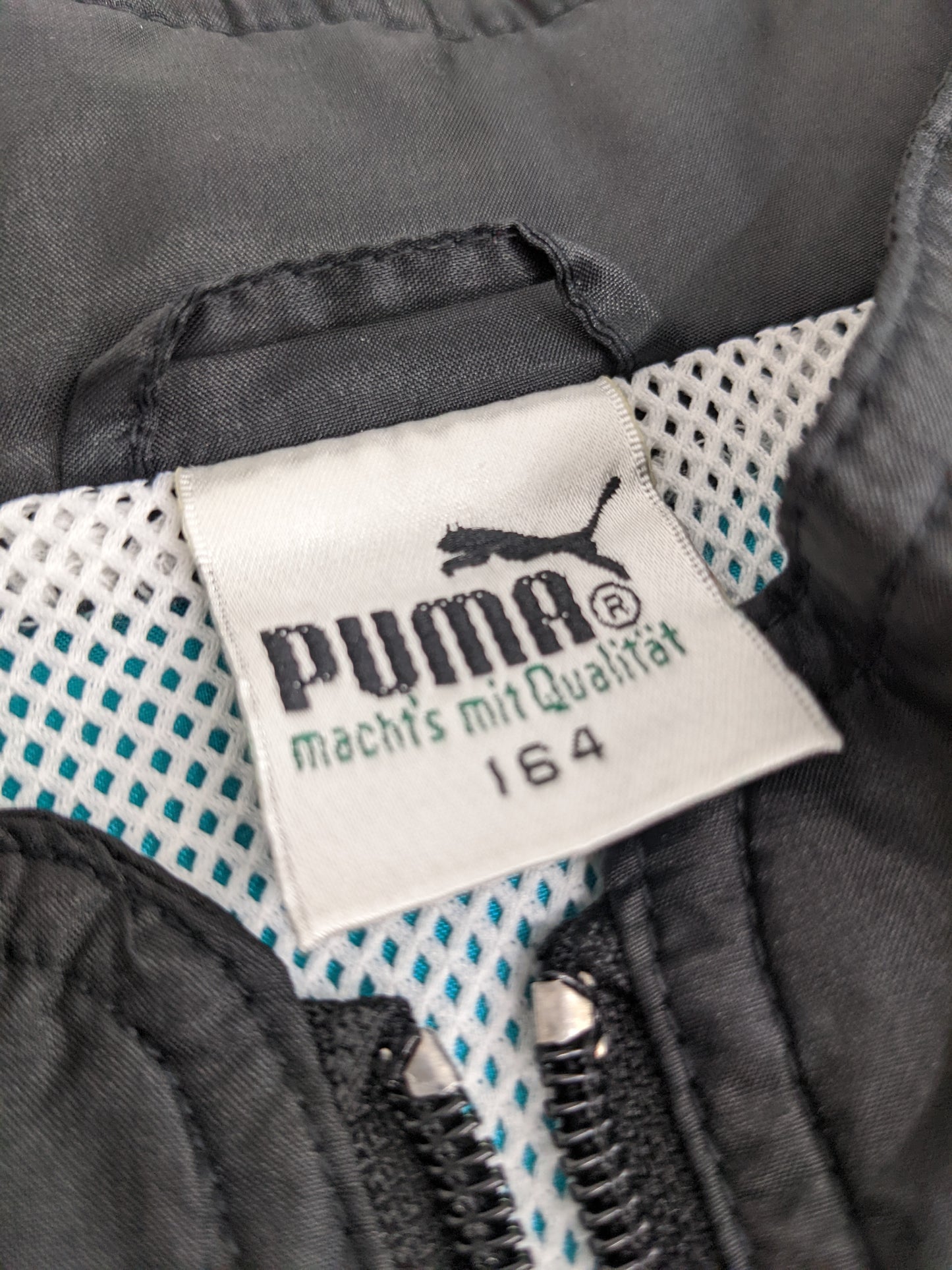 90s Puma Trackjacket Black Green S