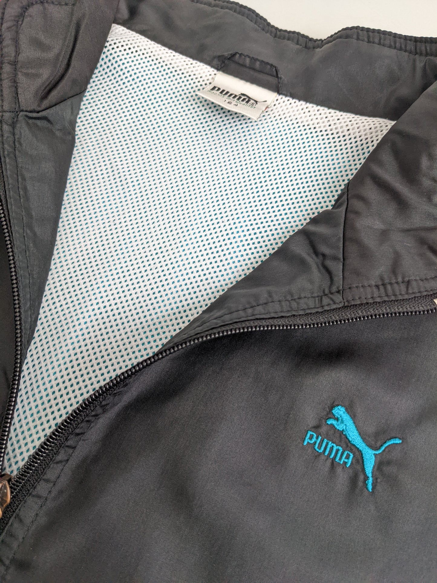 90s Puma Trackjacket Black Green S
