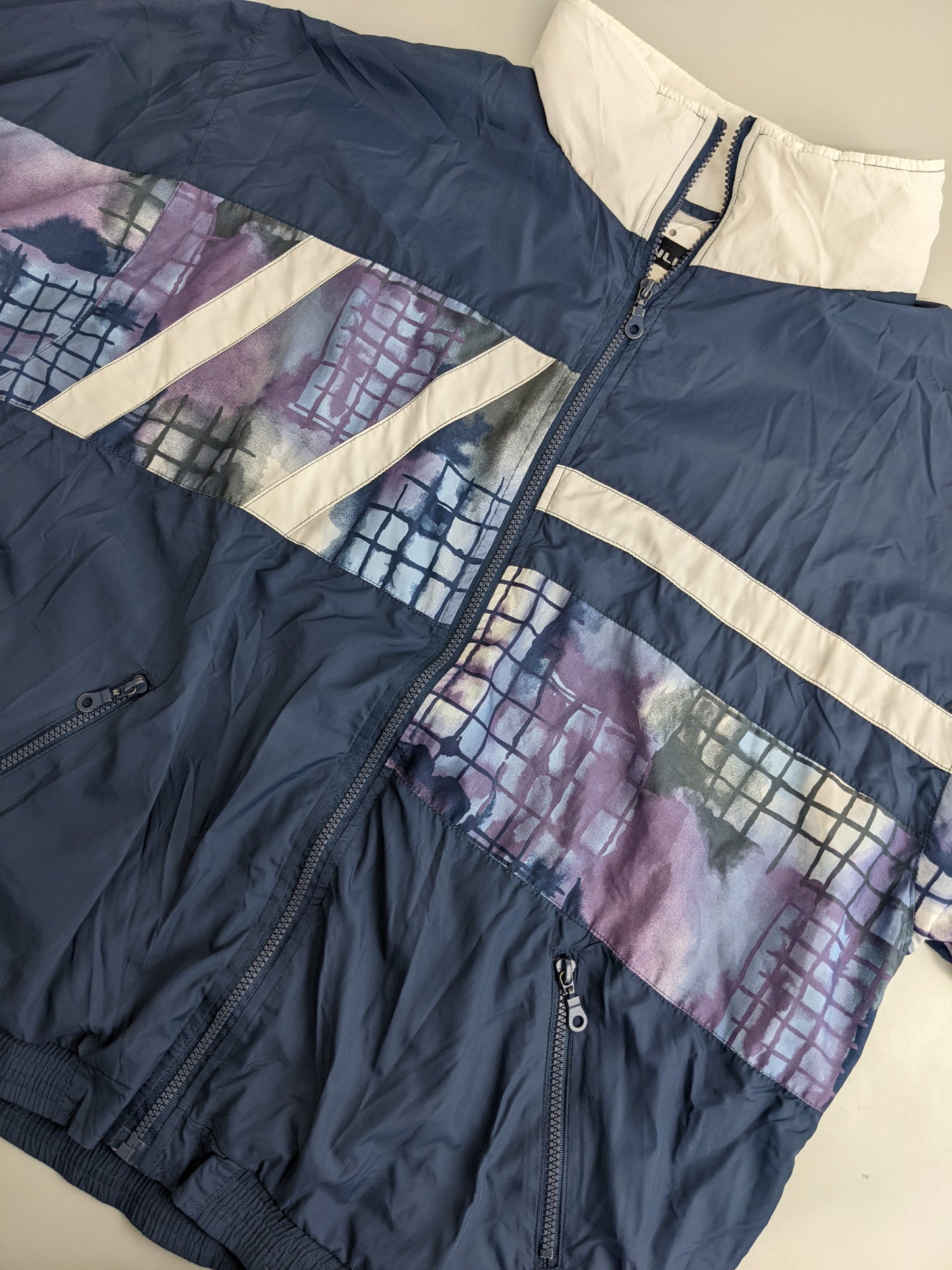 90s Unbranded Trackjacket Blue L