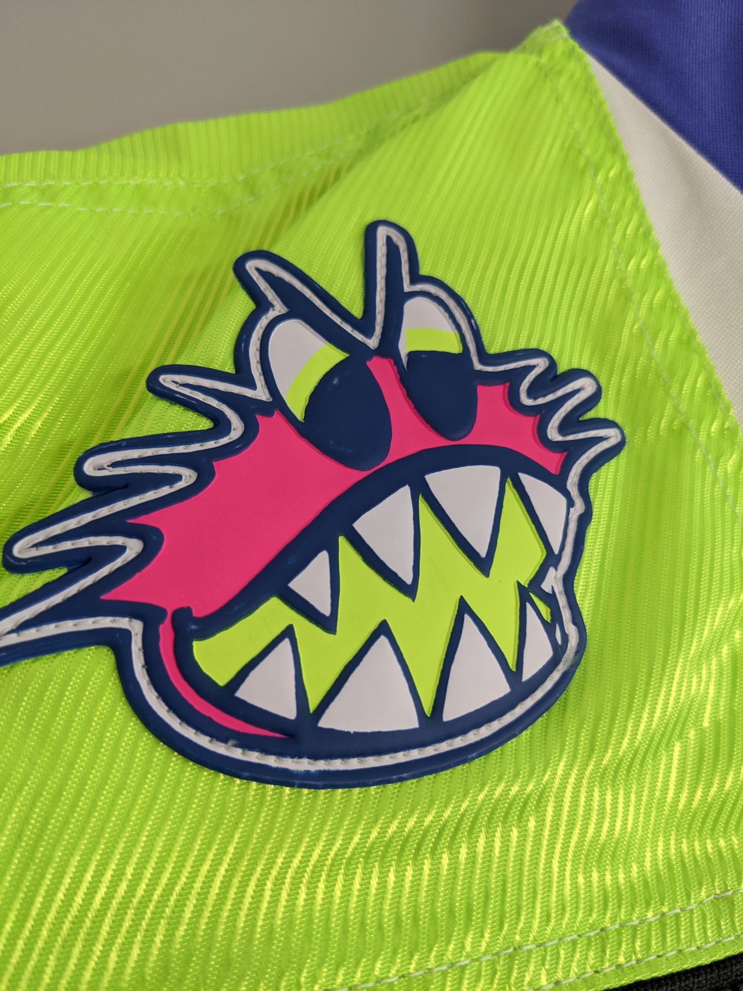 90s Blue Style Premier Dirt Demon Motocross Jacket White Purple M