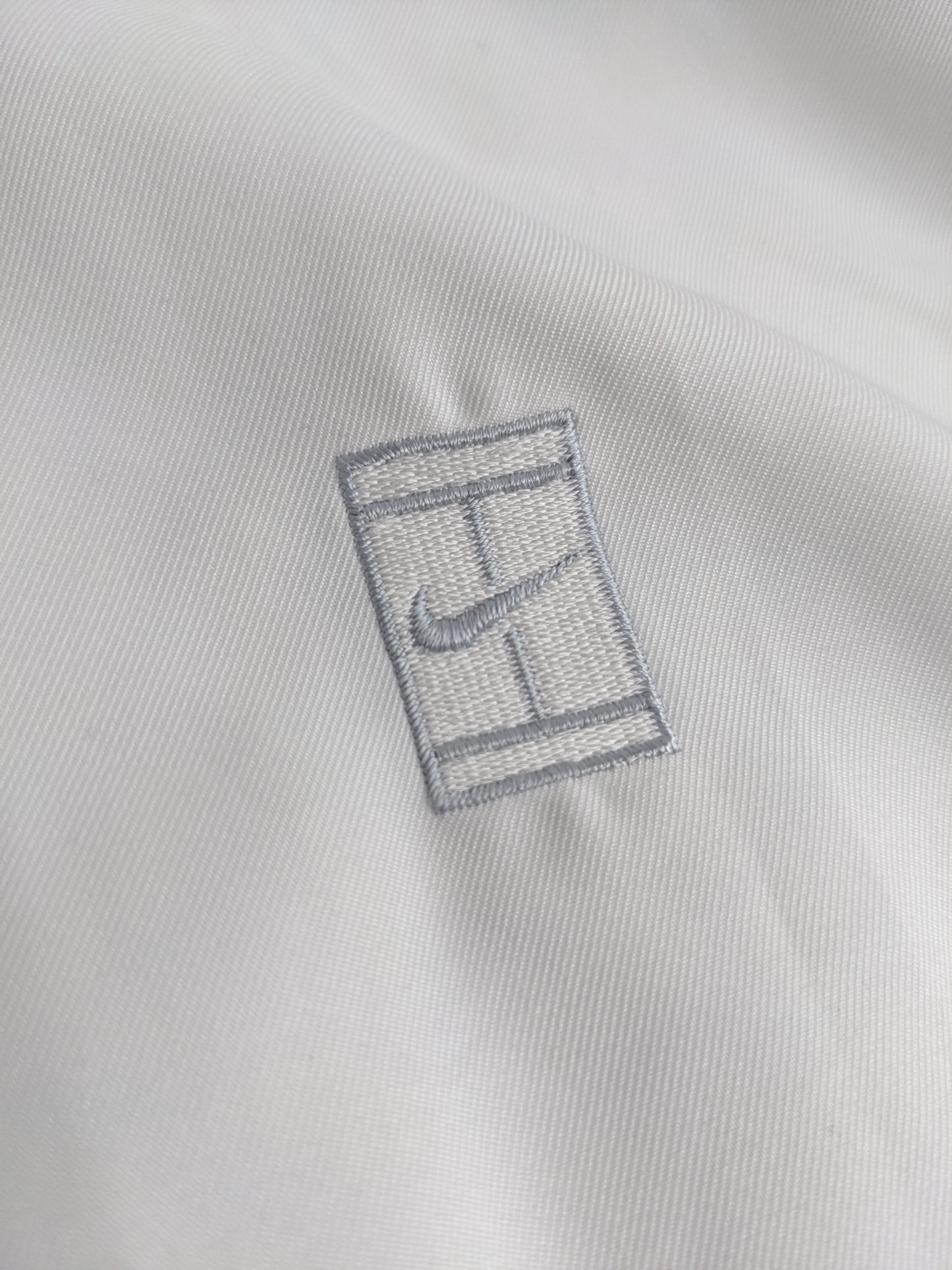 00s Nike Court Jacket White Grey L