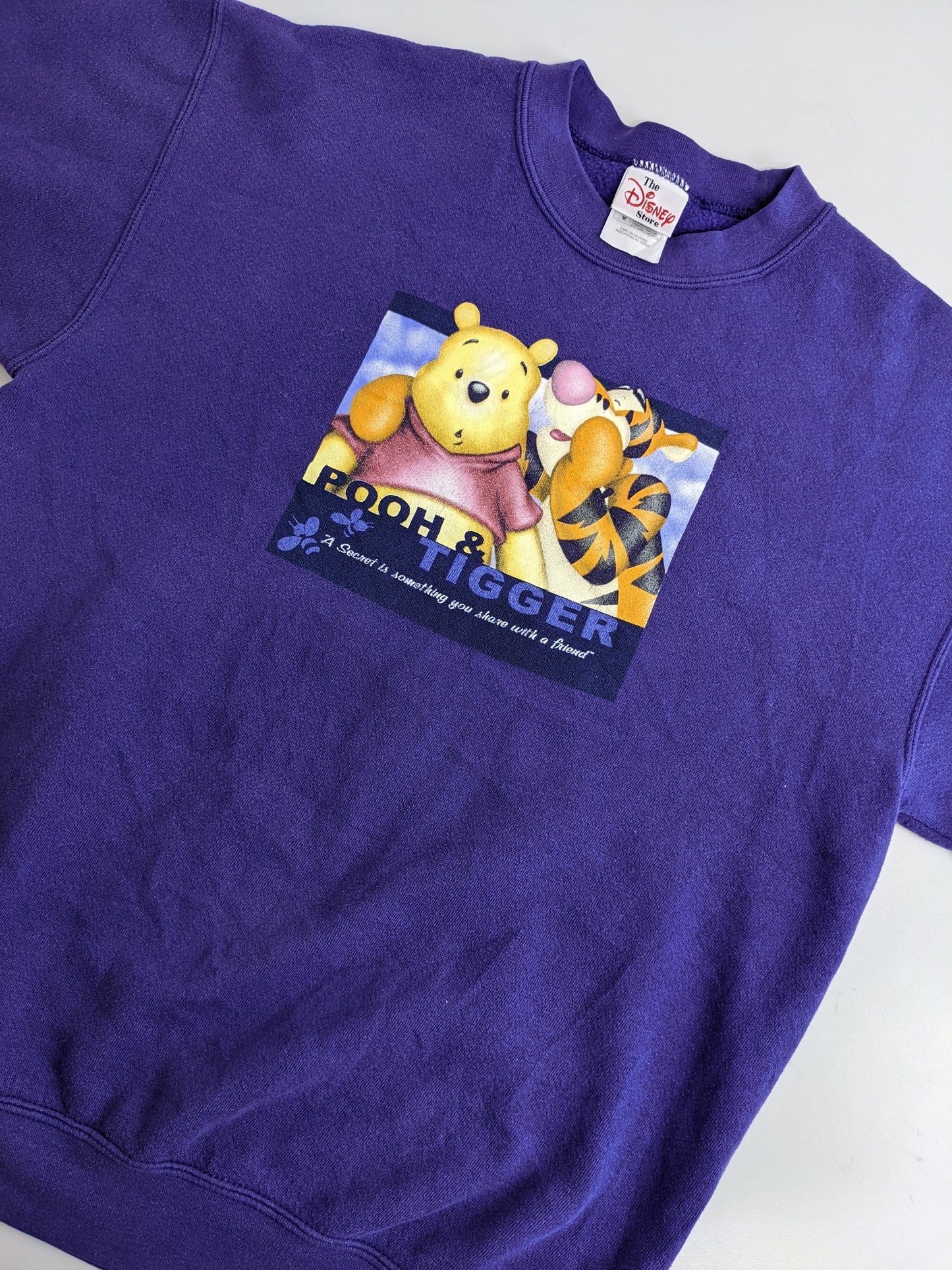 90s Disney Winnie Pooh Sweatshirt Purple M