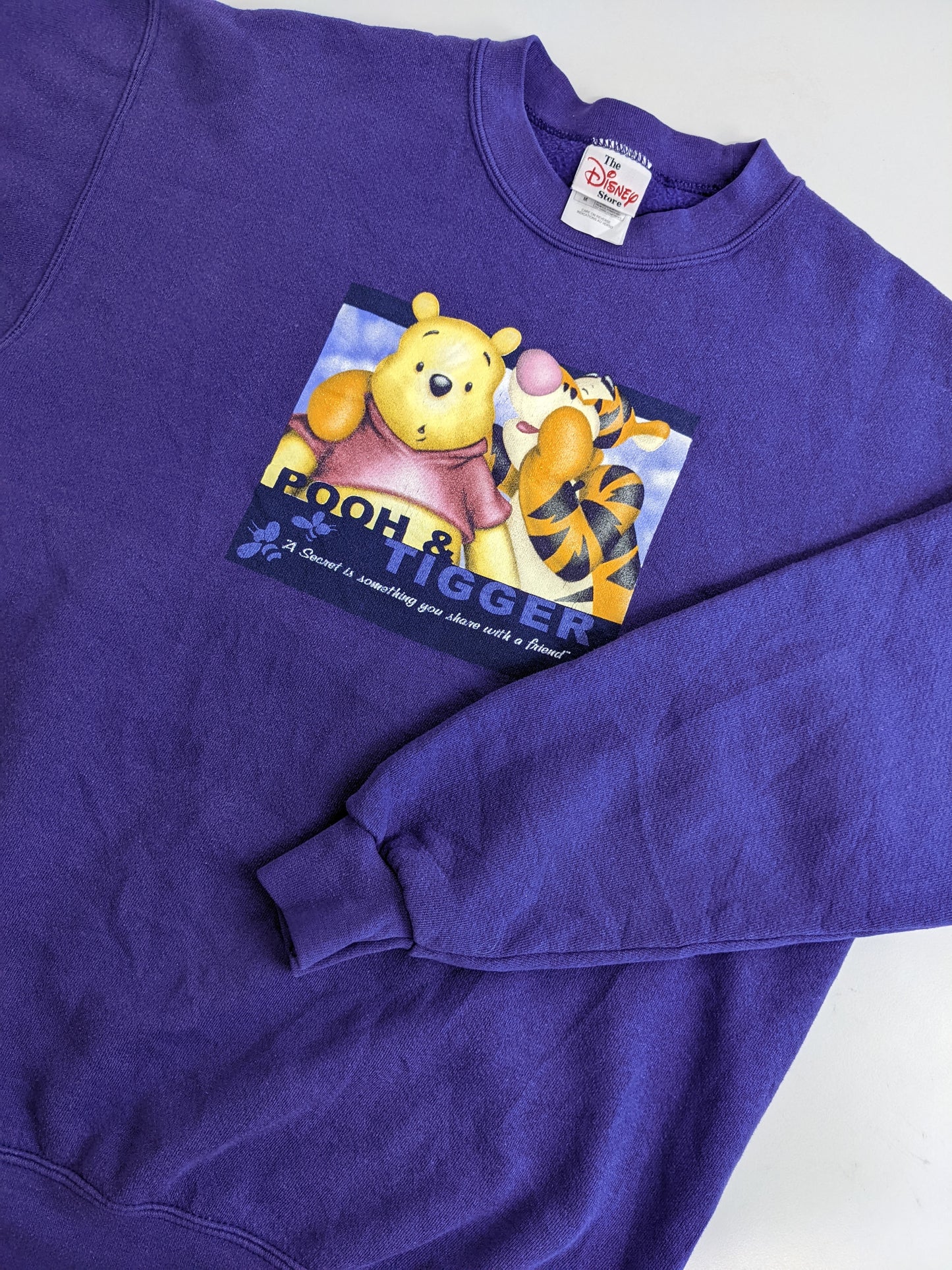 90s Disney Winnie Pooh Sweatshirt Purple M