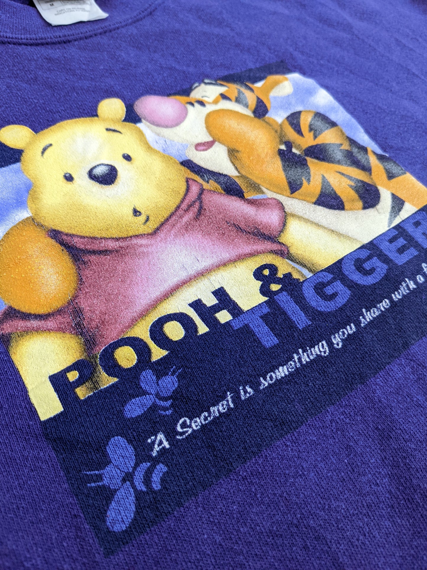 90s Disney Winnie Pooh Sweatshirt Purple M
