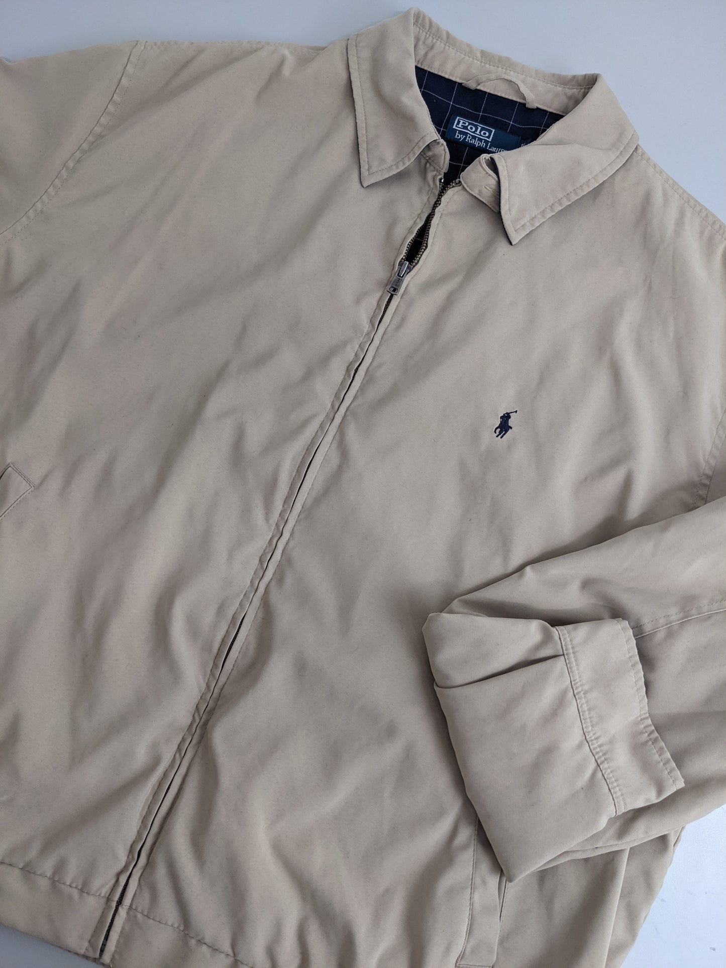 90s Polo Ralph Lauren Harrington Jacket Beige L/XL