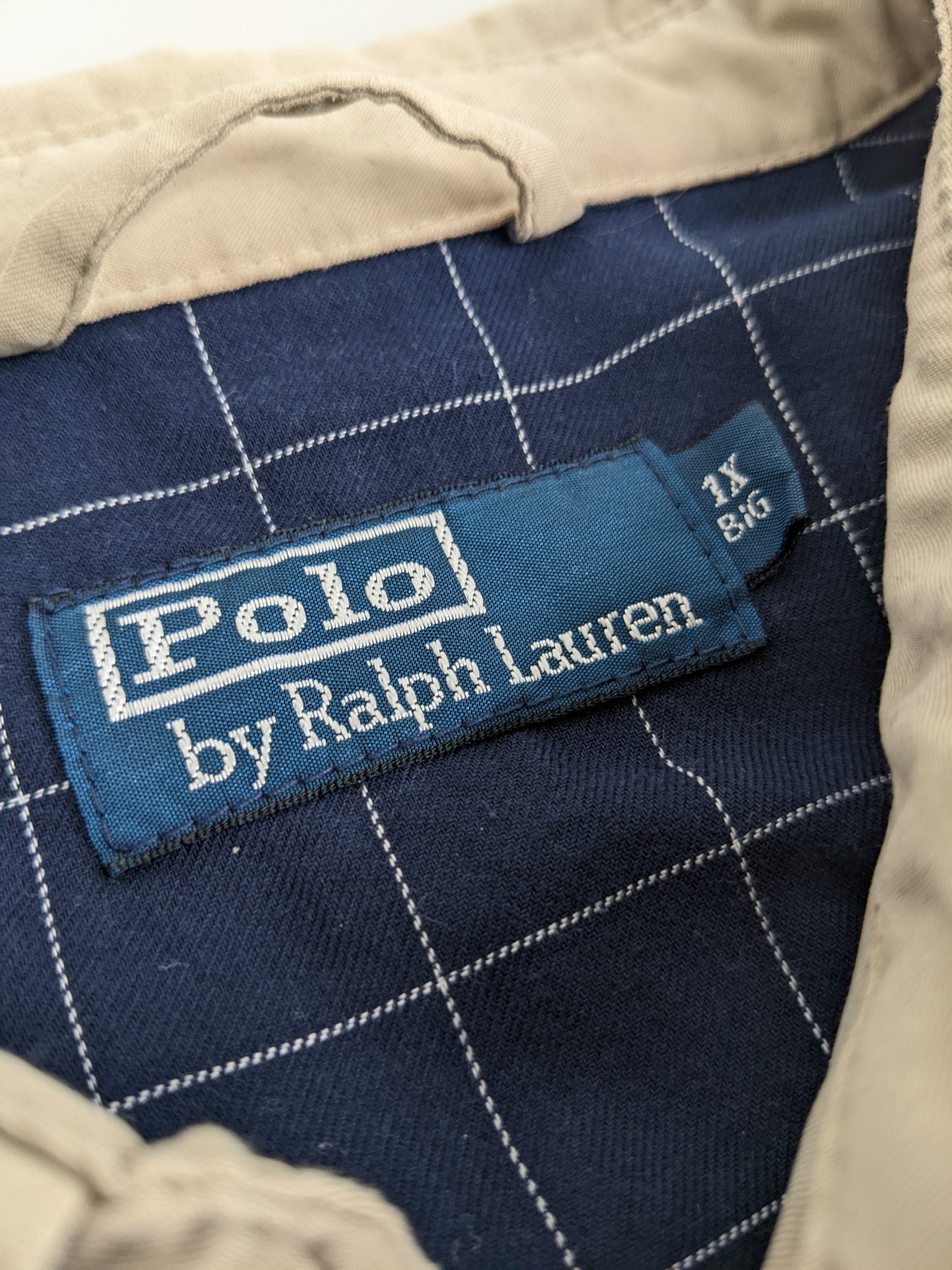 90s Polo Ralph Lauren Harrington Jacket Beige L/XL