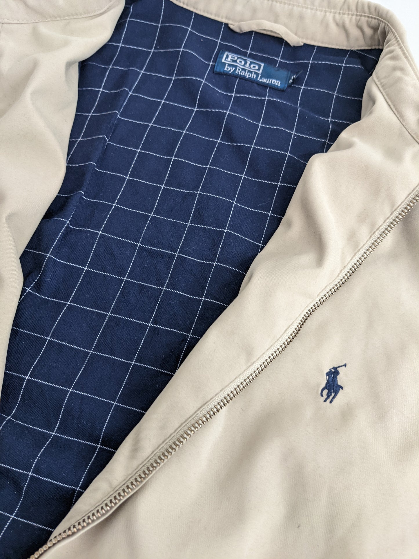 90s Polo Ralph Lauren Harrington Jacket Beige L/XL