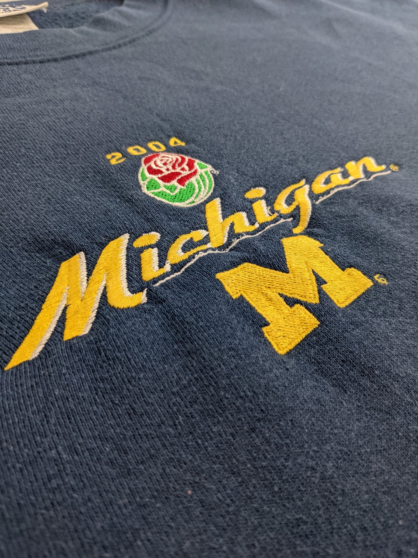 90s Lee Sport Michigan Wolverines NCAA Sweatshirt Navy XXL