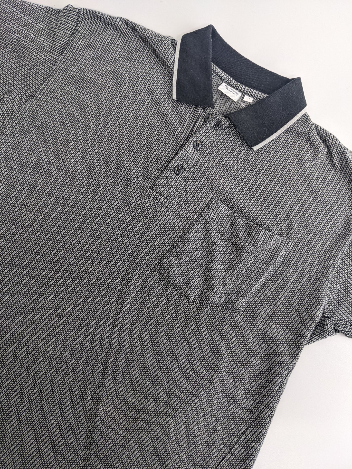 90s Alessandro Magno Polo Grey XL