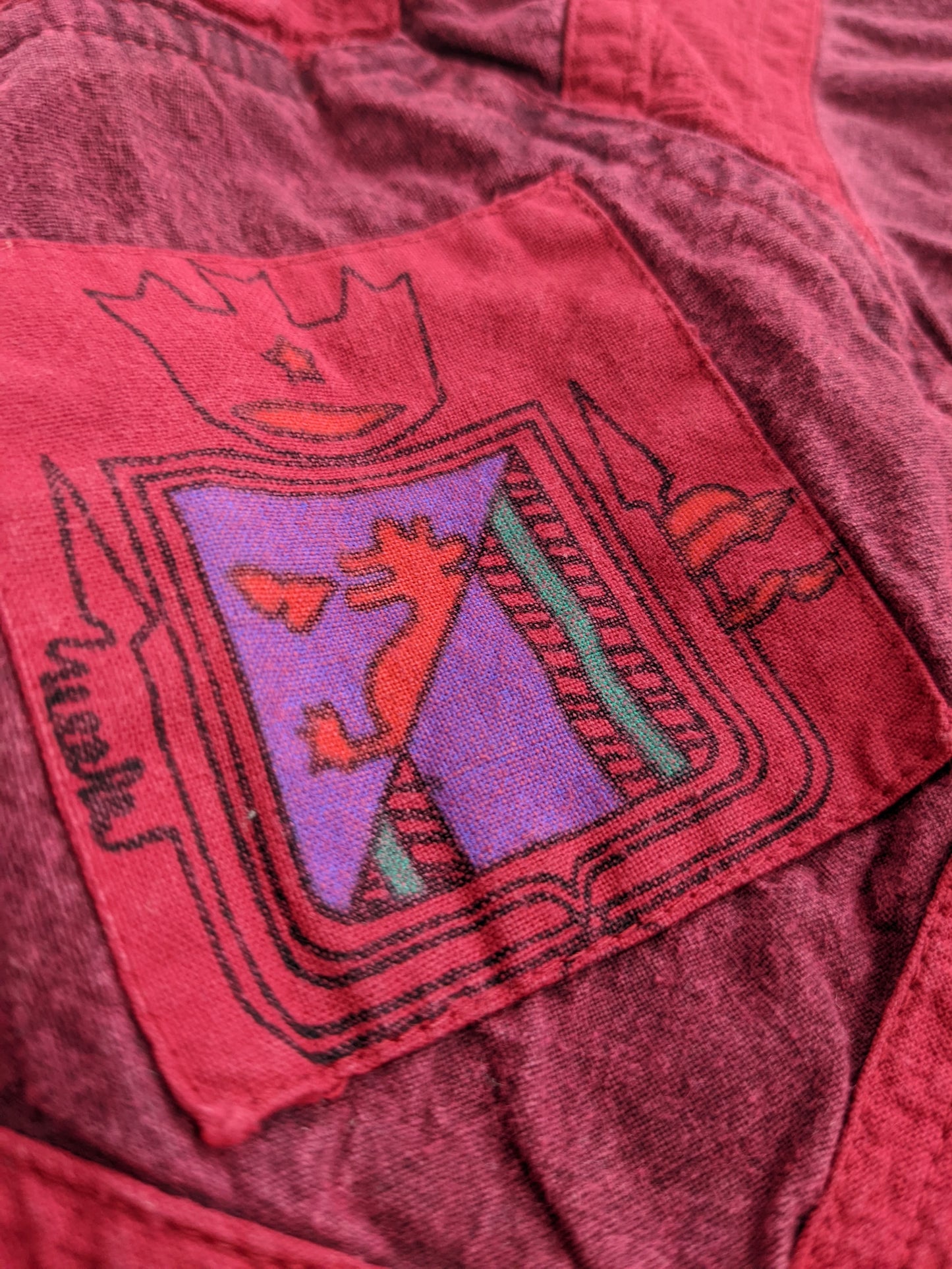 90s Valerio Roselli Shirt/Longsleeve Red L