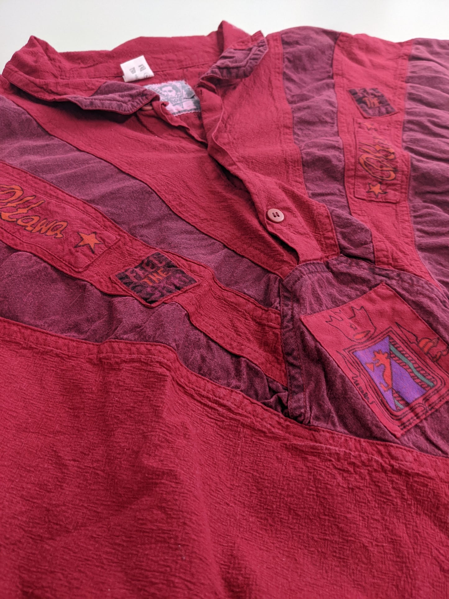 90s Valerio Roselli Shirt/Longsleeve Red L
