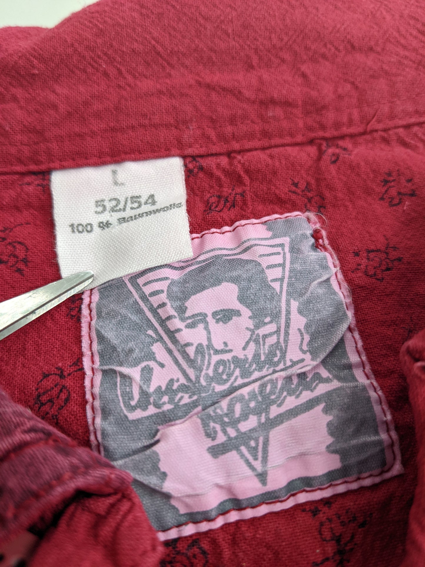 90s Valerio Roselli Shirt/Longsleeve Red L