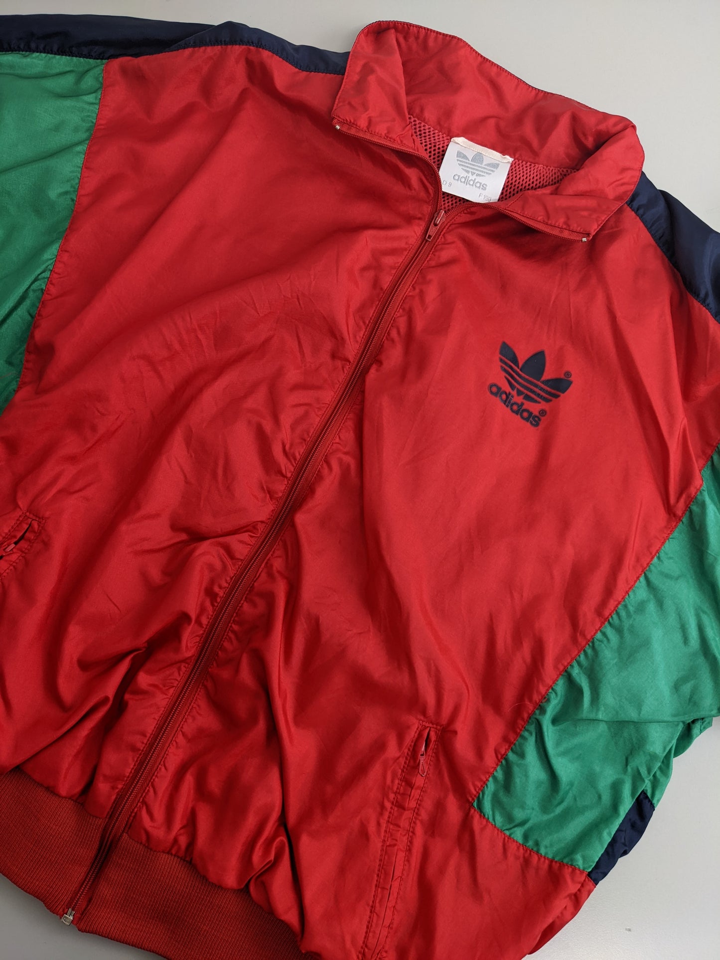 90s Adidas Trackjacket Red Green M