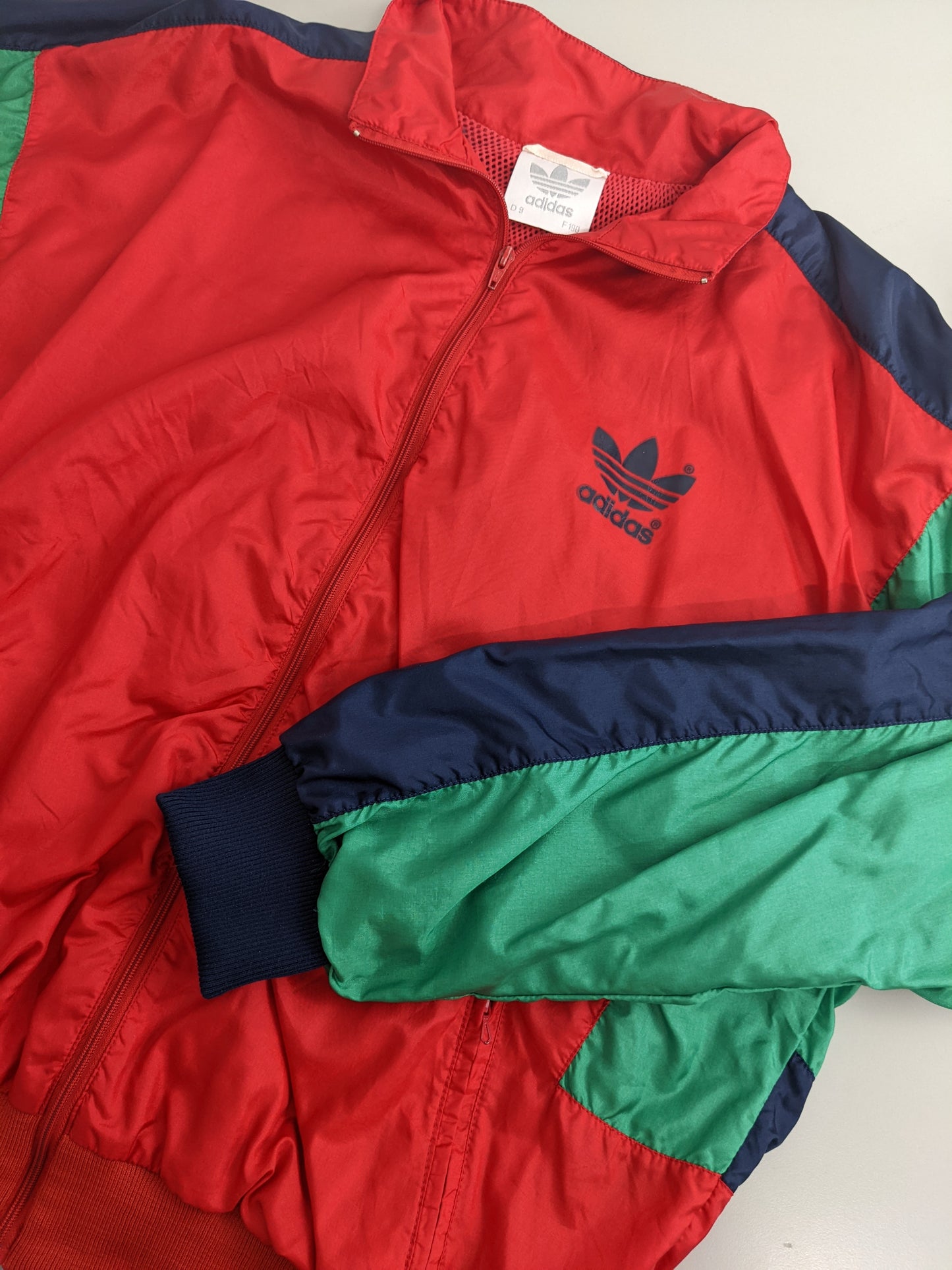 90s Adidas Trackjacket Red Green M