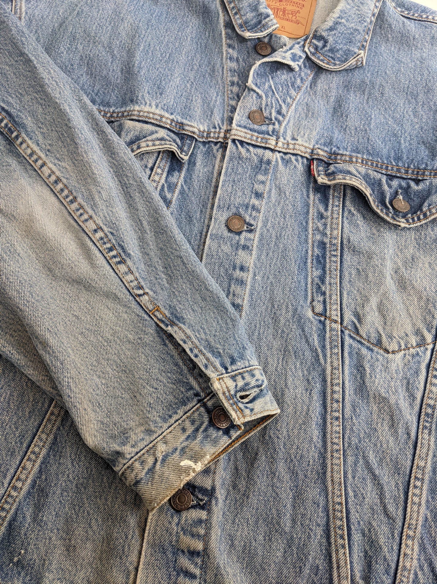 00s Levis Jeans Jacket Blue L
