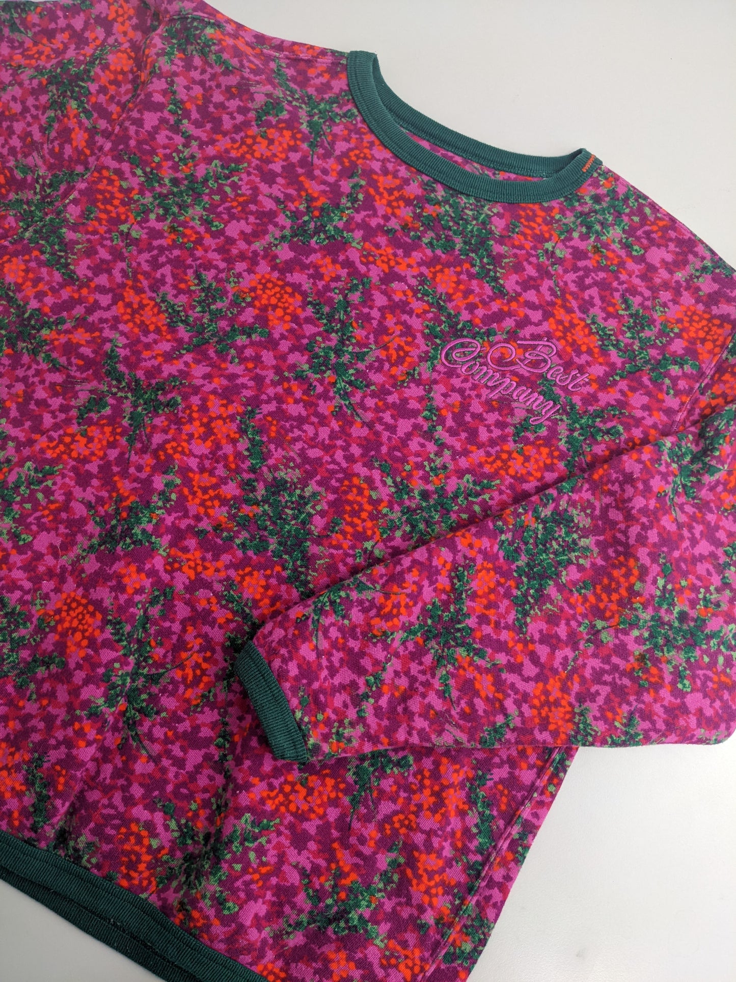 80s Best Company Sweatshirt Red Pink S/M