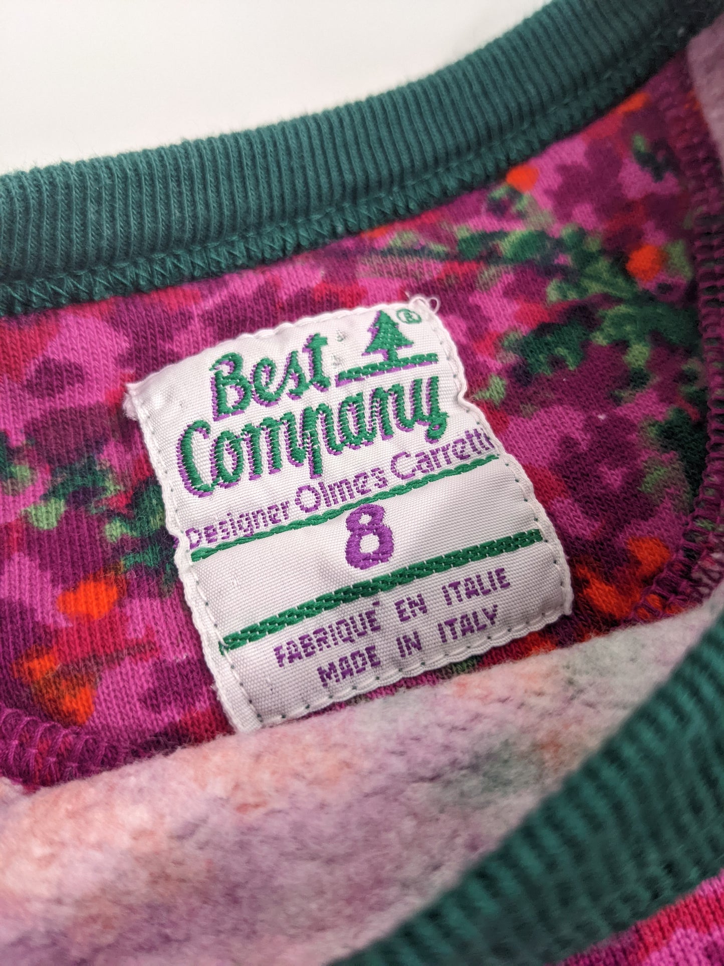 80s Best Company Sweatshirt Red Pink S/M