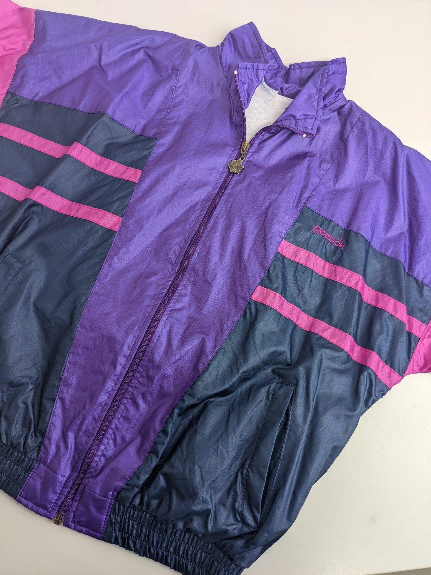 90s Reebok Trackjacket Purple Pink S