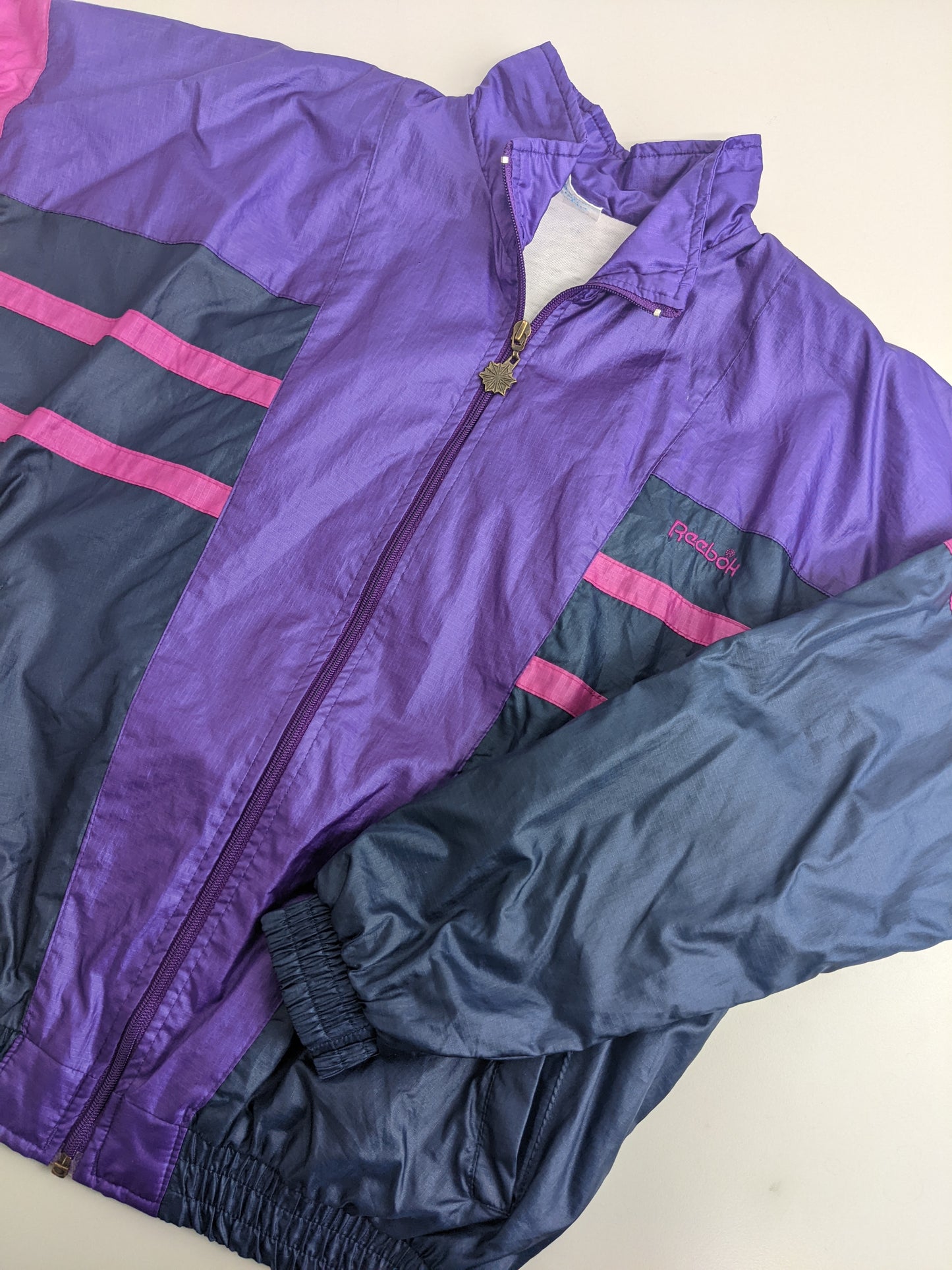 90s Reebok Trackjacket Purple Pink S