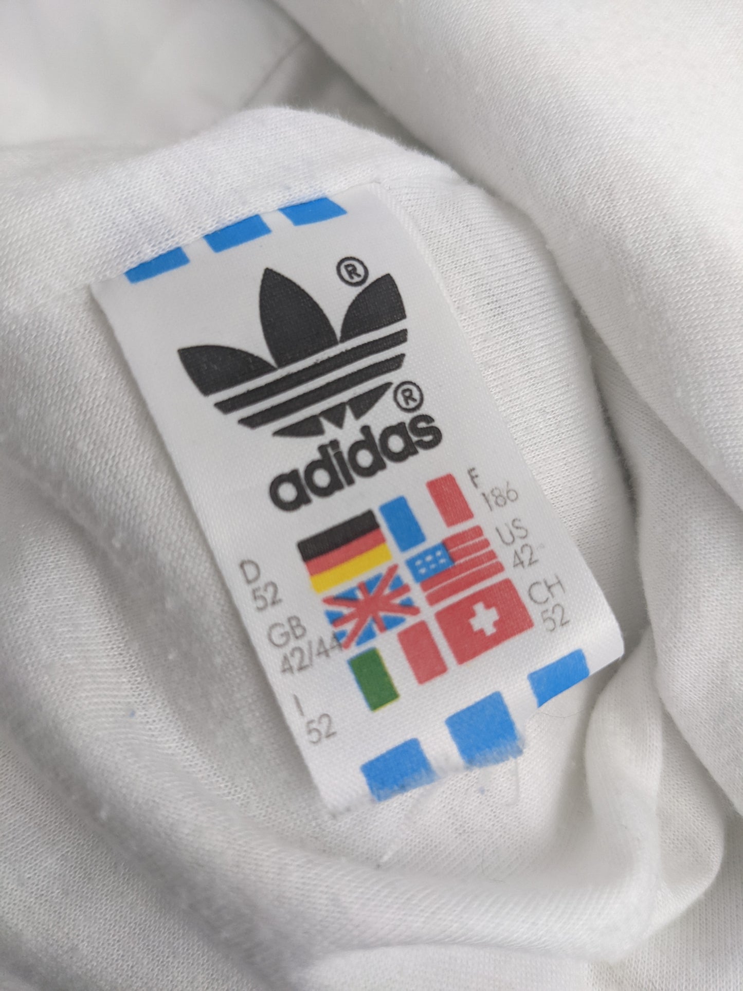 90s Adidas Trackjacket White Grey L/XL