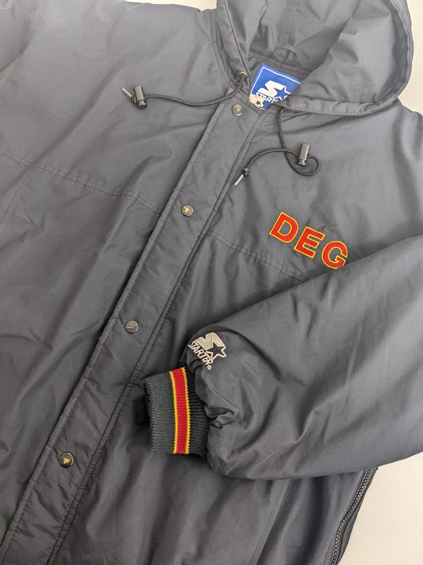 90s Starter DEG Düsseldorf Icehockey NHL Jacket Black M