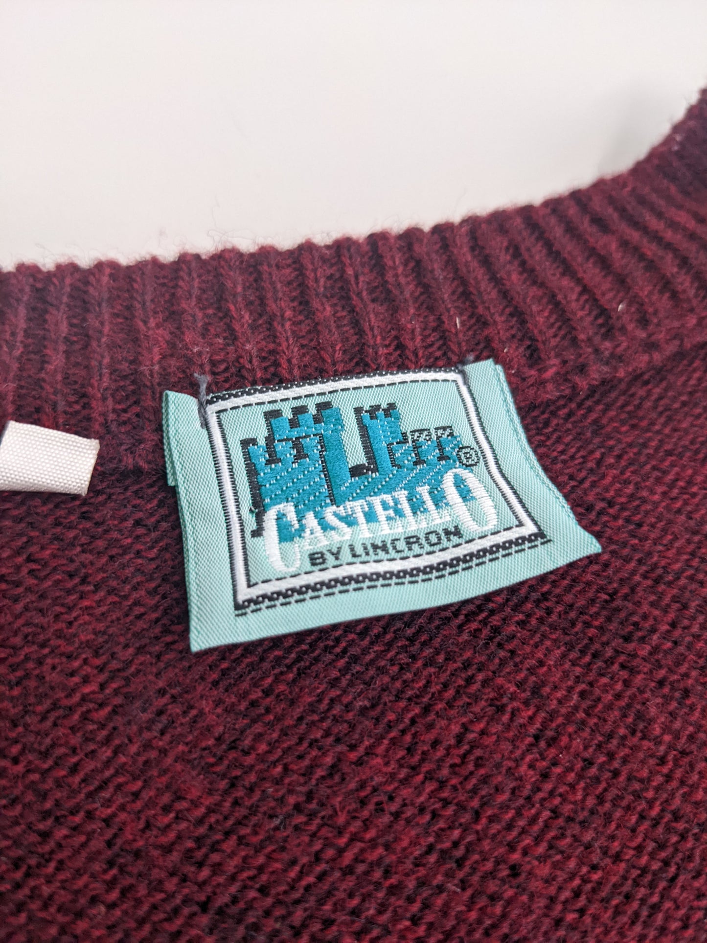 90s Castello Sweater Vest Red L/XL