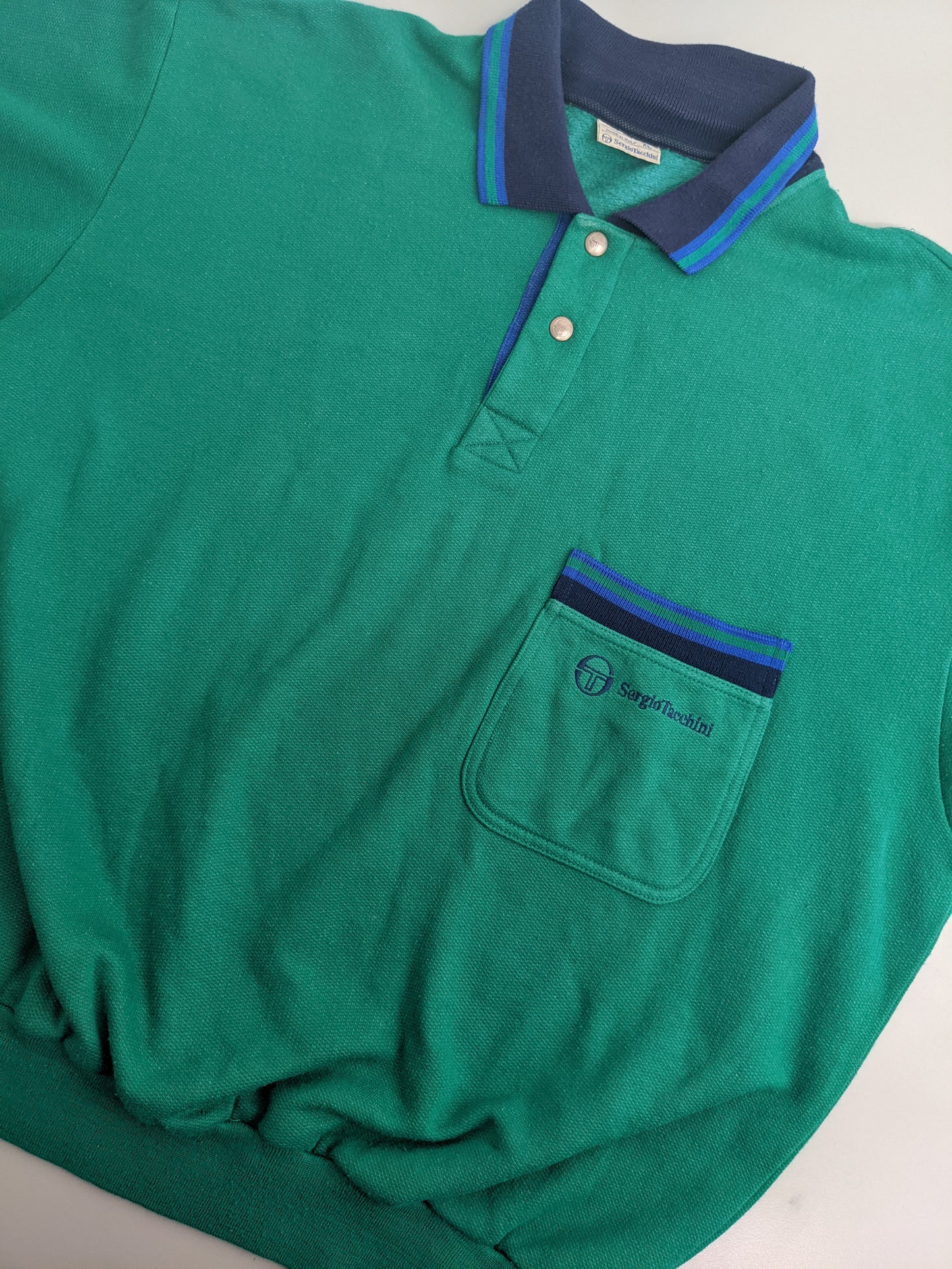 90s Sergio Tacchini Sweatshirt Green XL