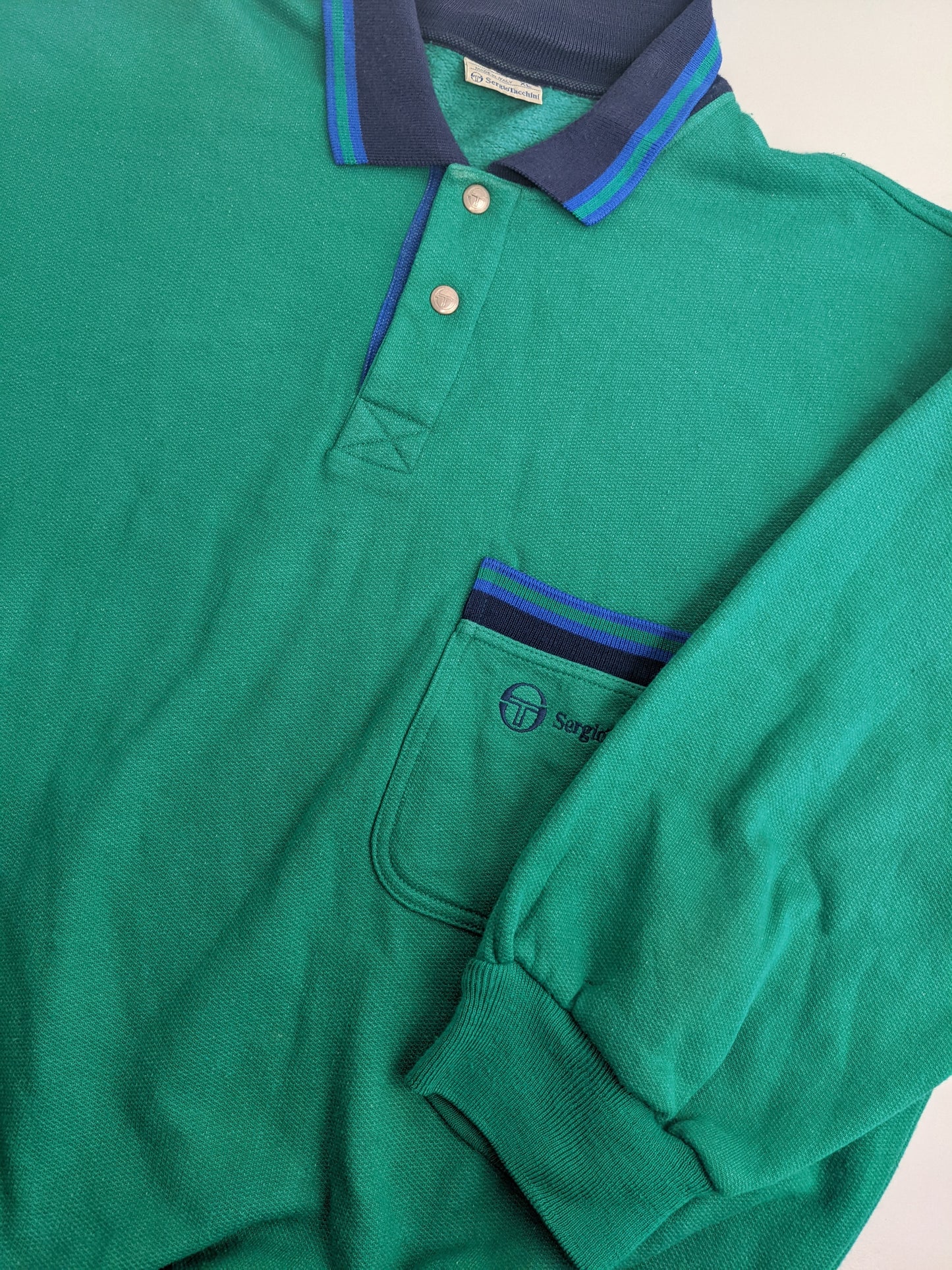 90s Sergio Tacchini Sweatshirt Green XL