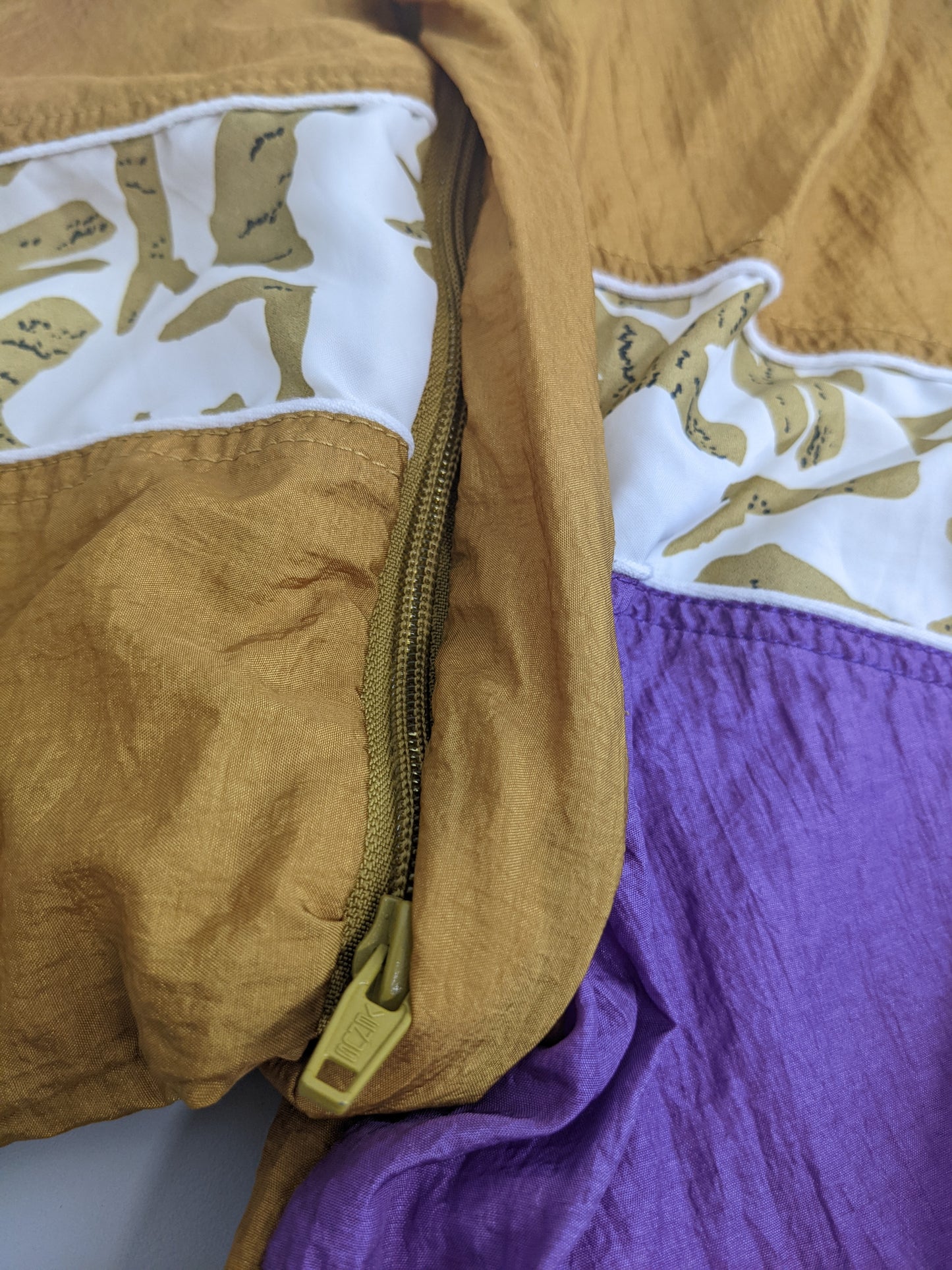 80s Ellesse Trackjacket Yellow Purple XL
