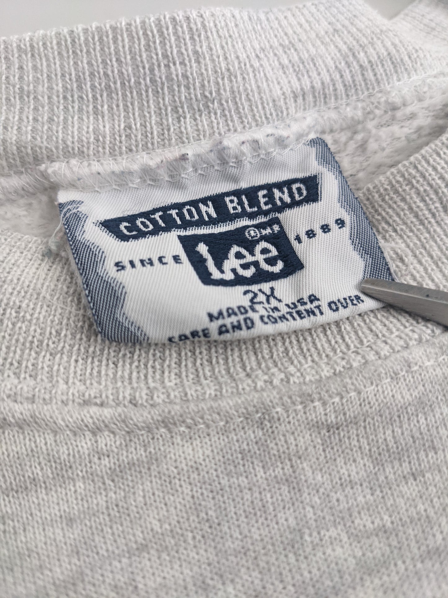90s Lee Sport Ice Racing Series Sweatshirt Grey XL/XXL