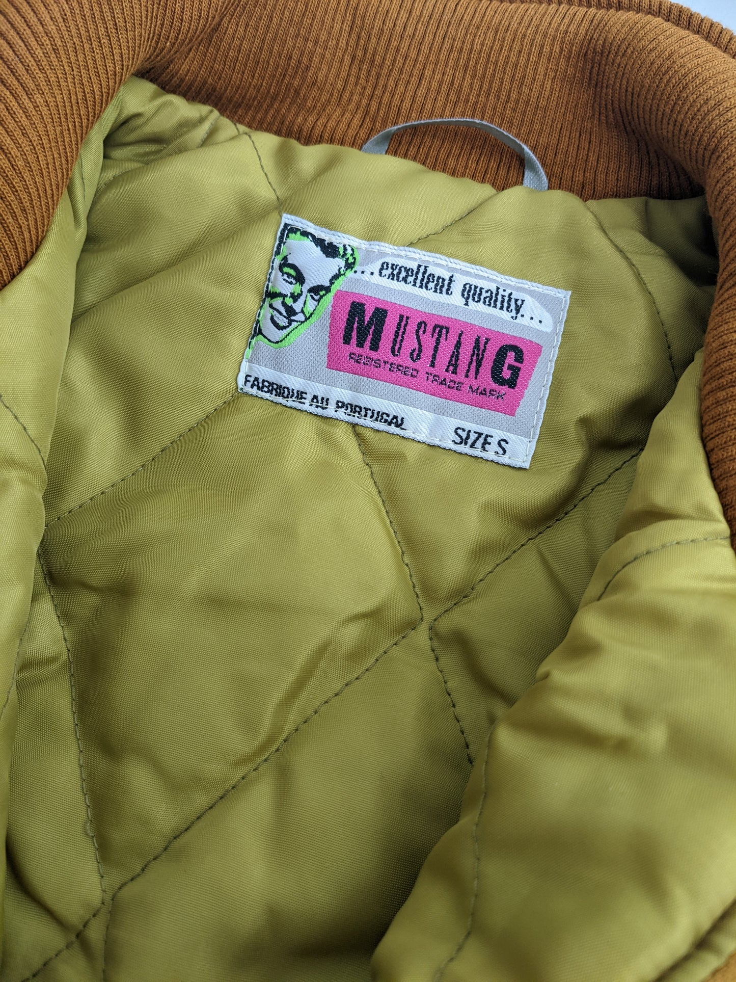 80s Mustang Jacket Red Yellow S