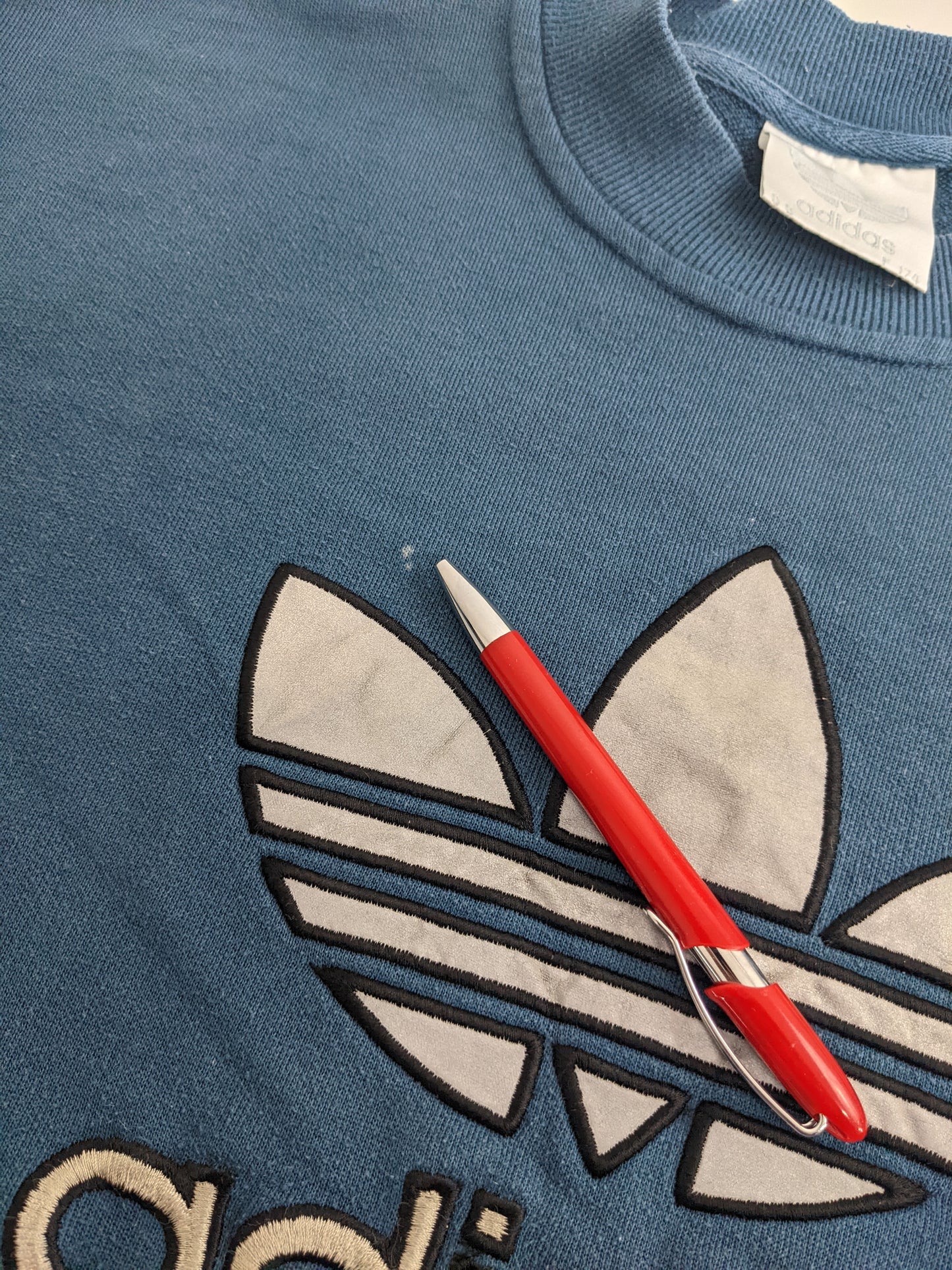 90s Adidas Sweatshirt Blue M
