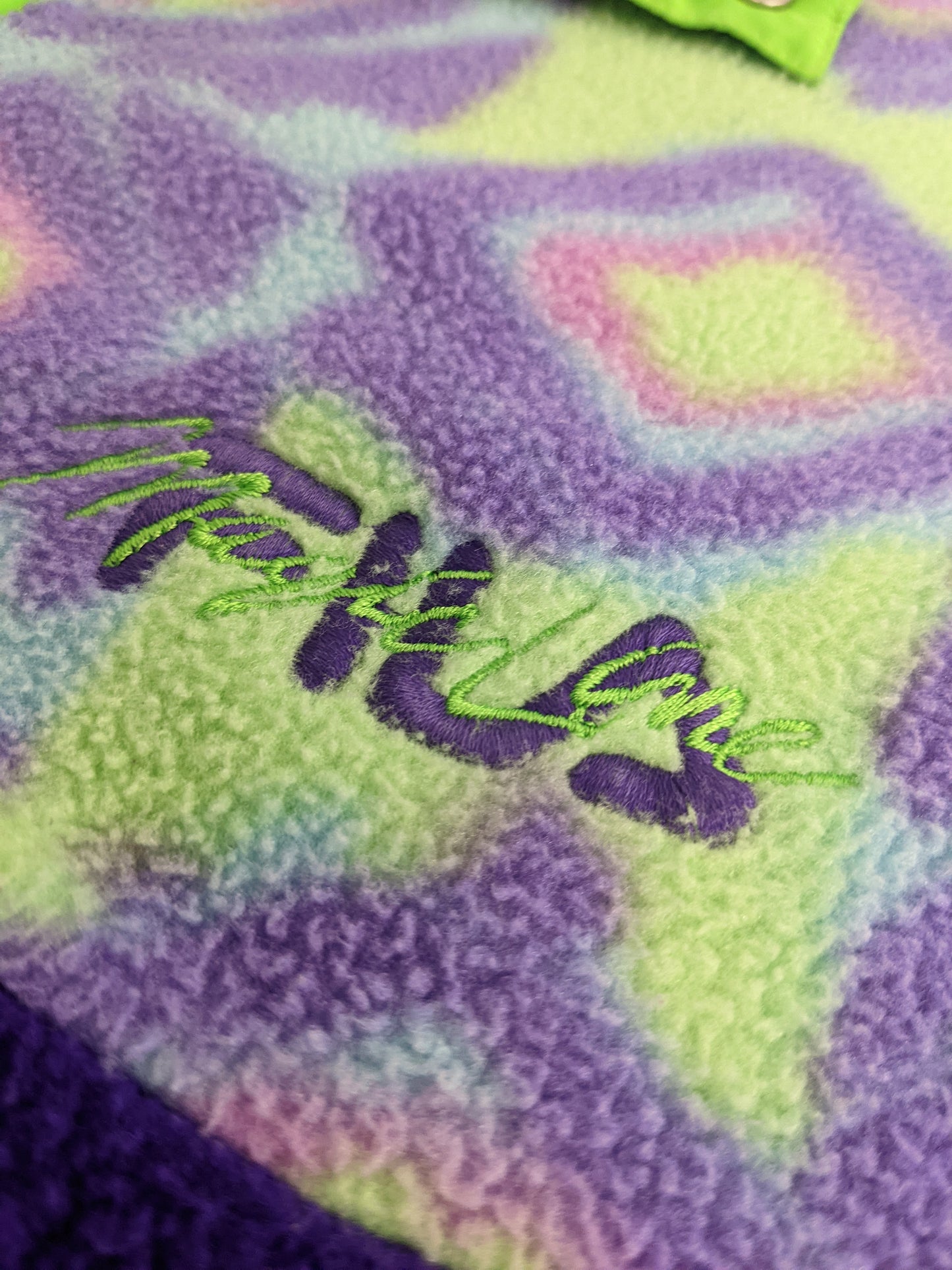 90s FILA Magic Line Fleece Purple Neon L