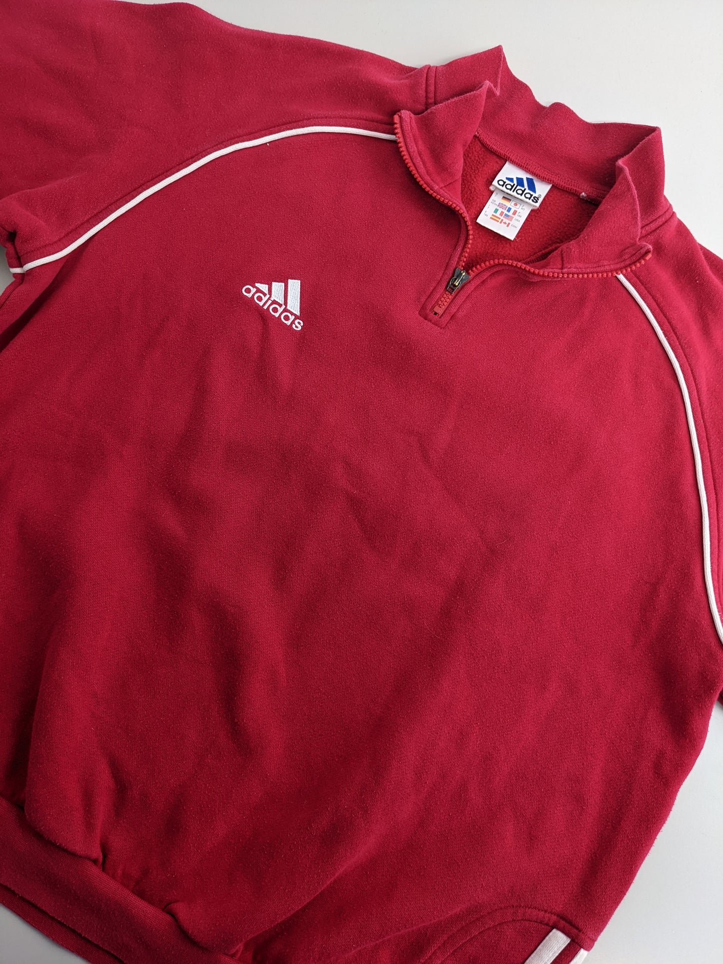90s Adidas Sweatshirt Red L