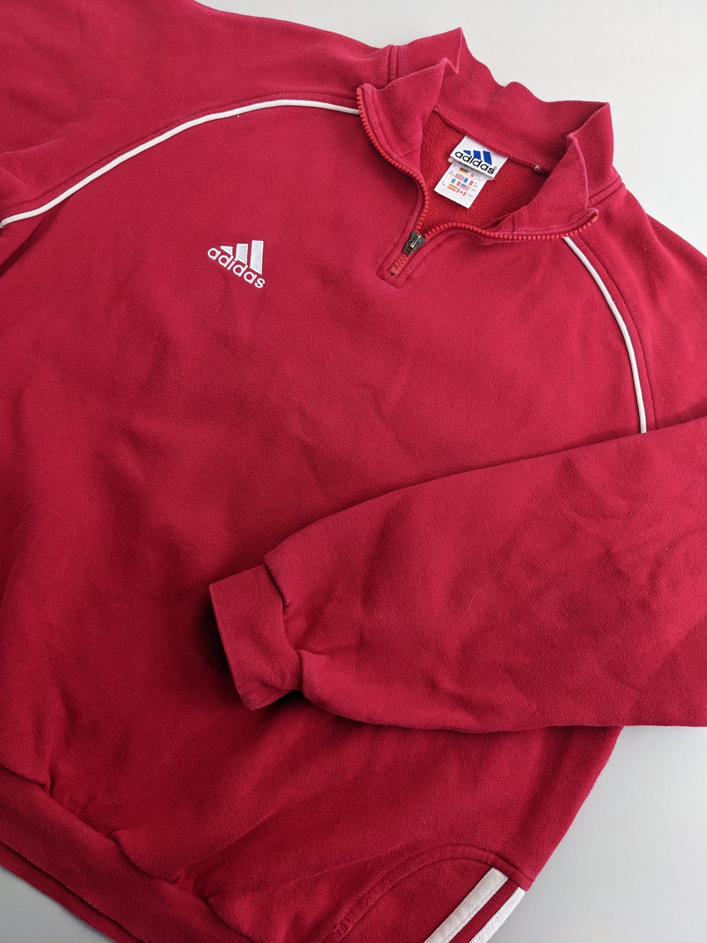 90s Adidas Sweatshirt Red L