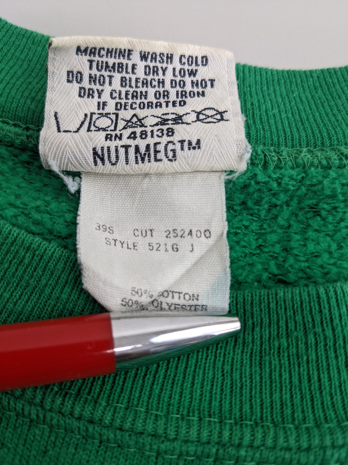 90s Nutmeg Mills Philadelphia Eagles NFL Sweatshirt Green XL