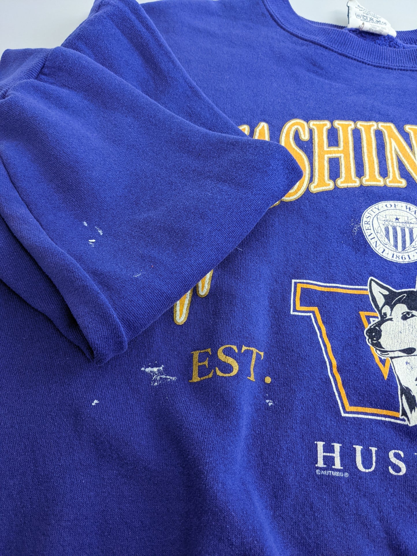 90s Lee Sport Washington Huskies NCAA Sweatshirt Purple L