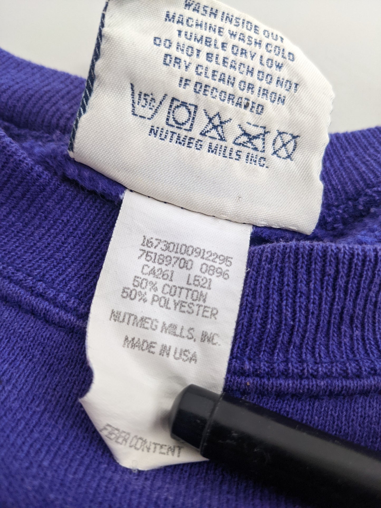 90s Lee Sport Washington Huskies NCAA Sweatshirt Purple L