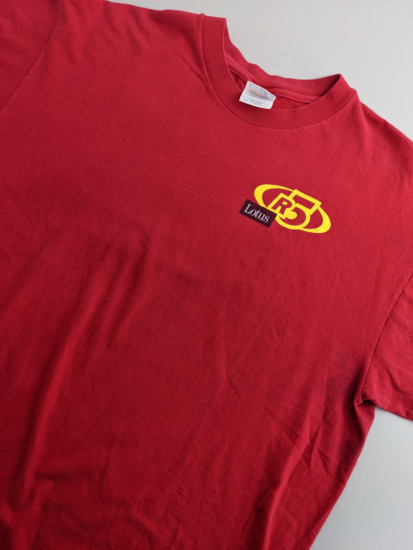 90s Hanes Lotus R5 Software T-Shirt Red XL