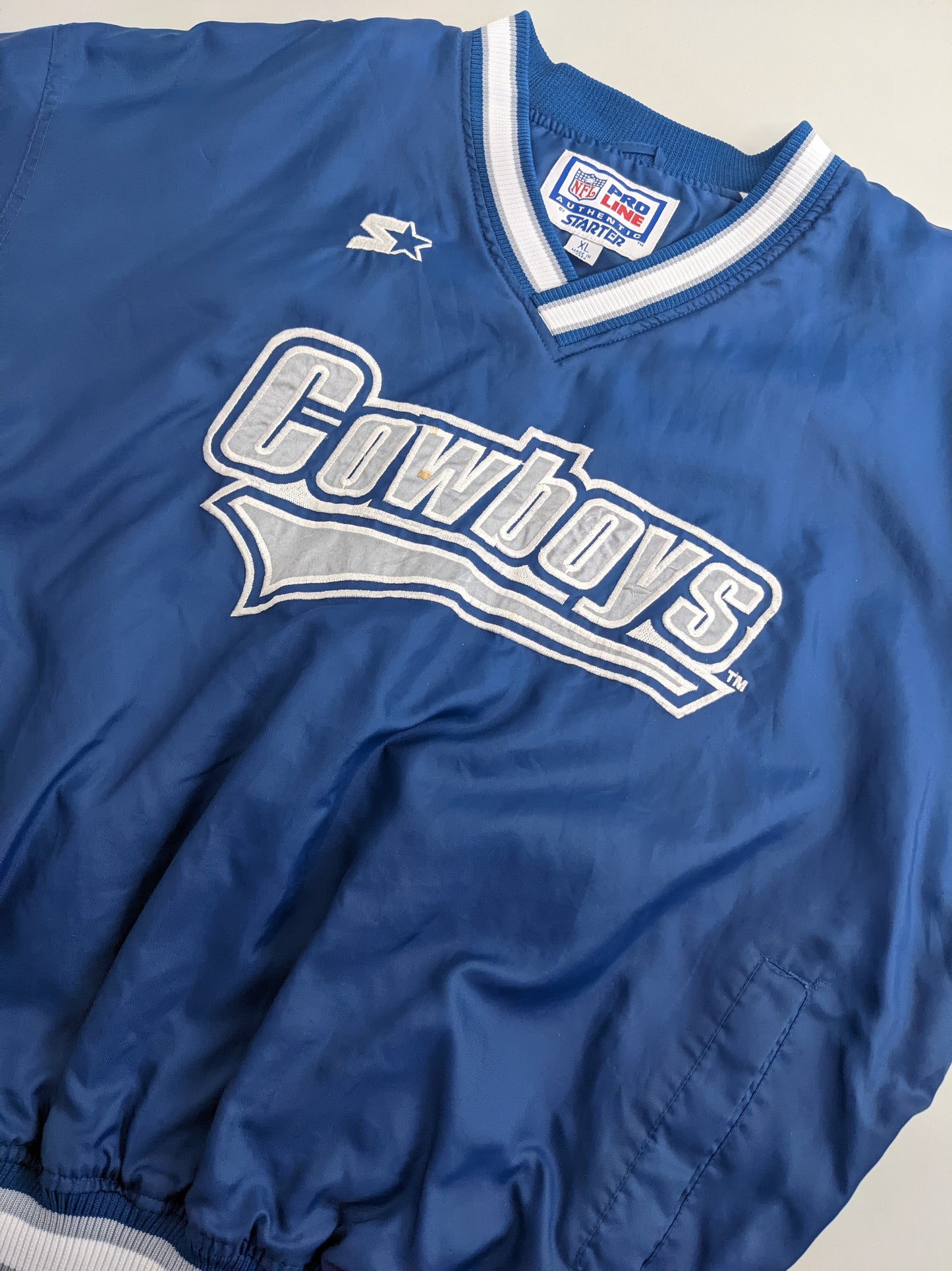 90s Starter Dallas Cowboys NFL Pullover Blue L