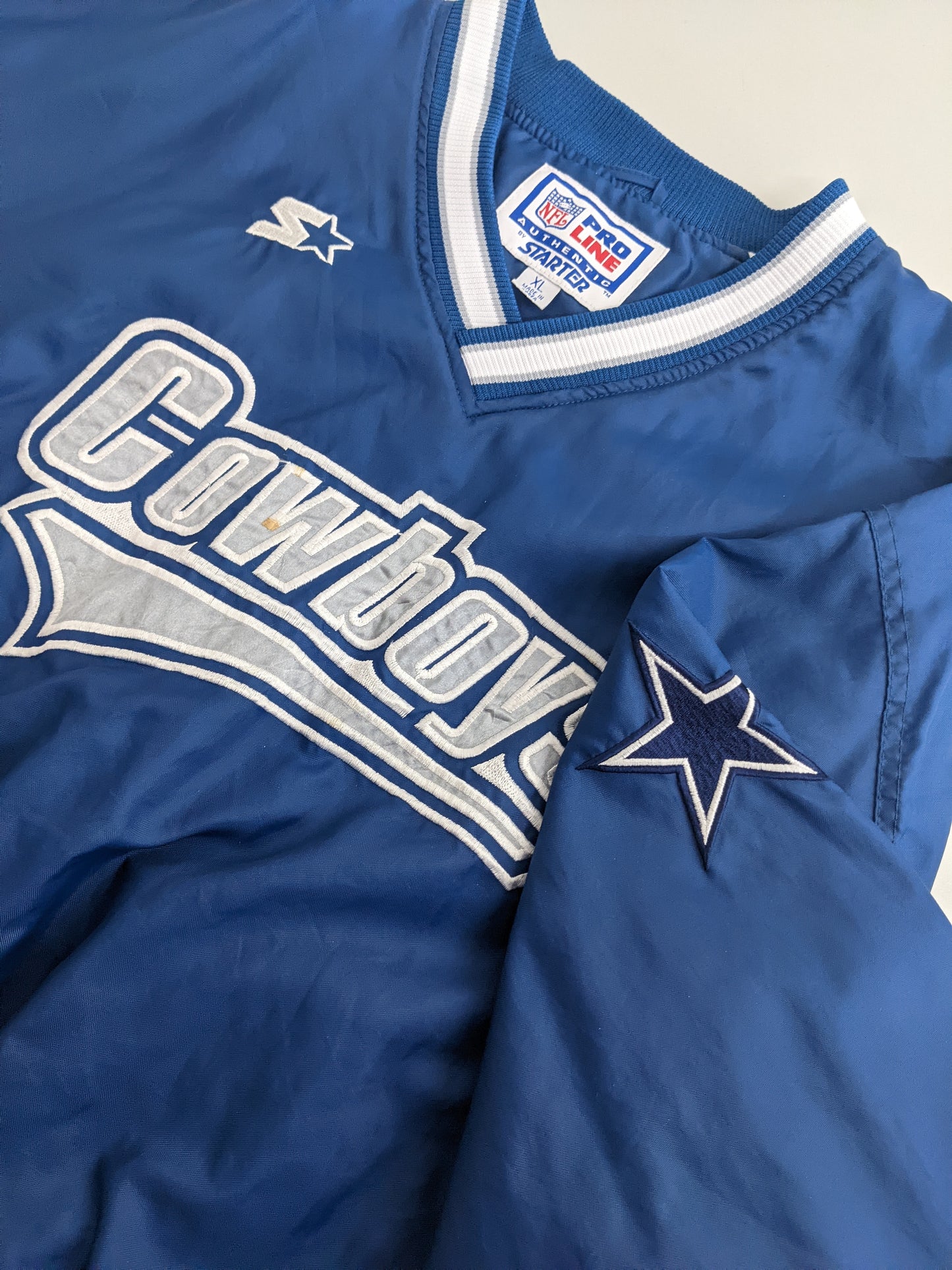90s Starter Dallas Cowboys NFL Pullover Blue L