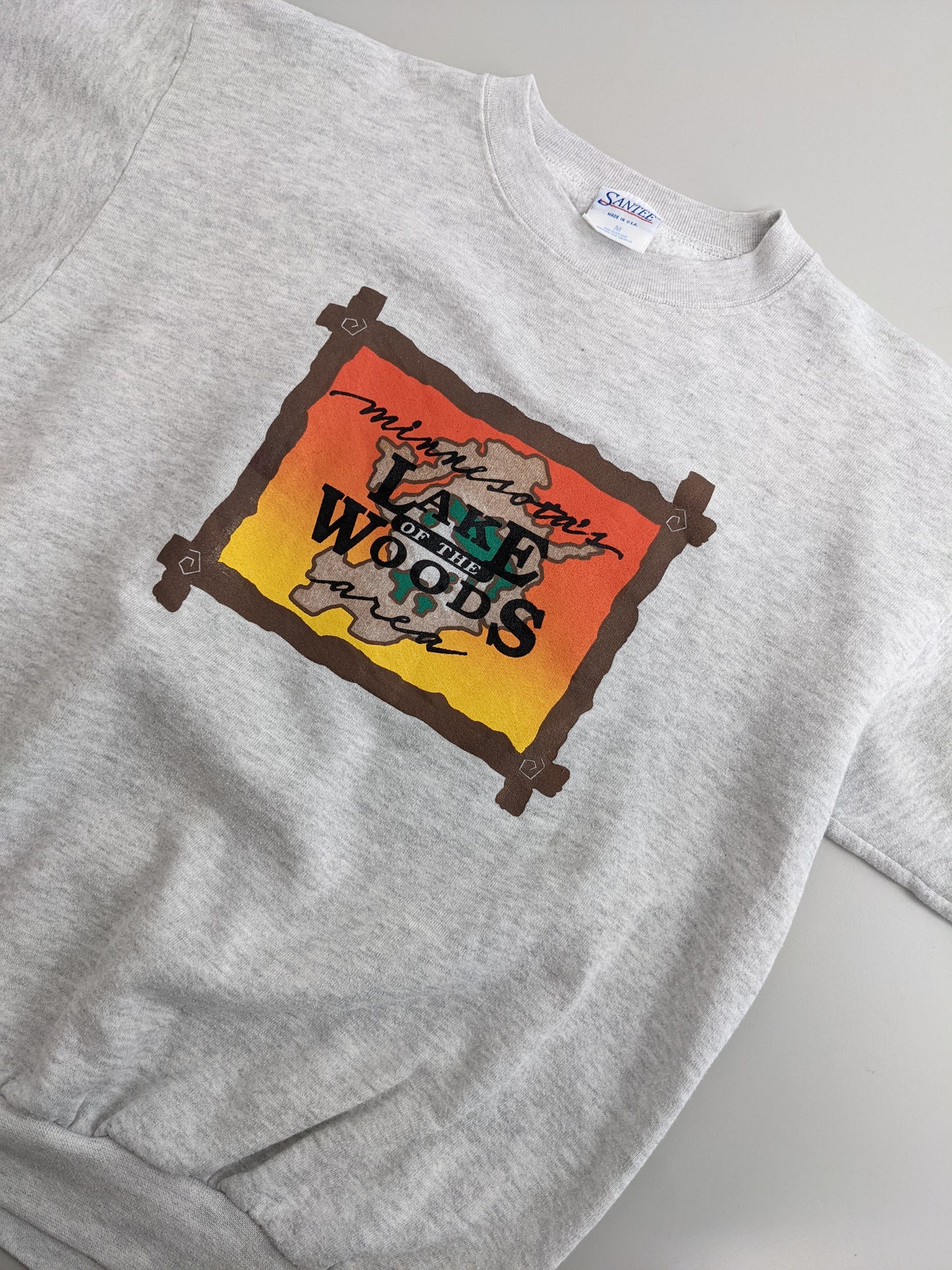 90s Santee Minnesota Tourist Sweatshirt Grey M