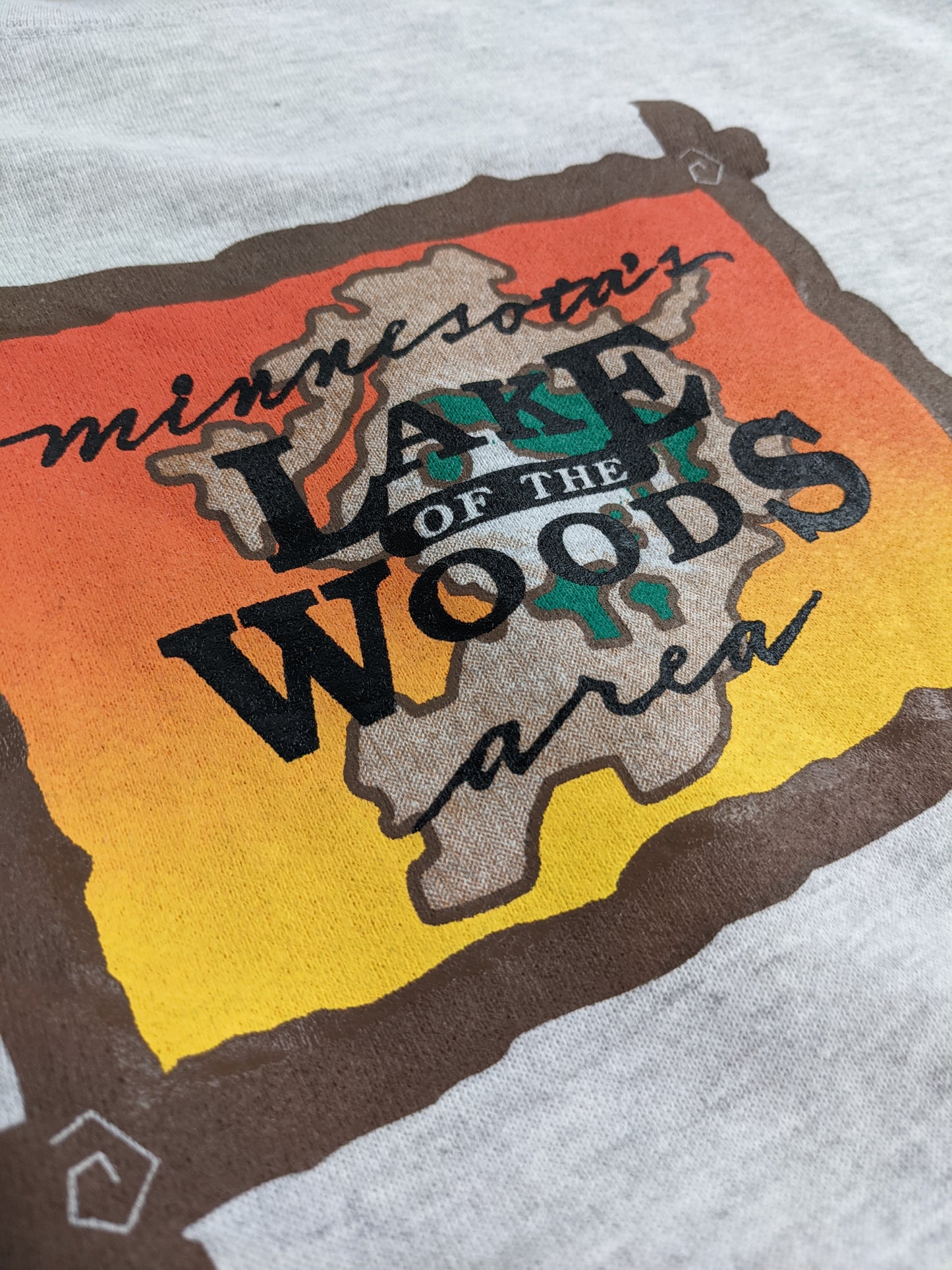 90s Santee Minnesota Tourist Sweatshirt Grey M