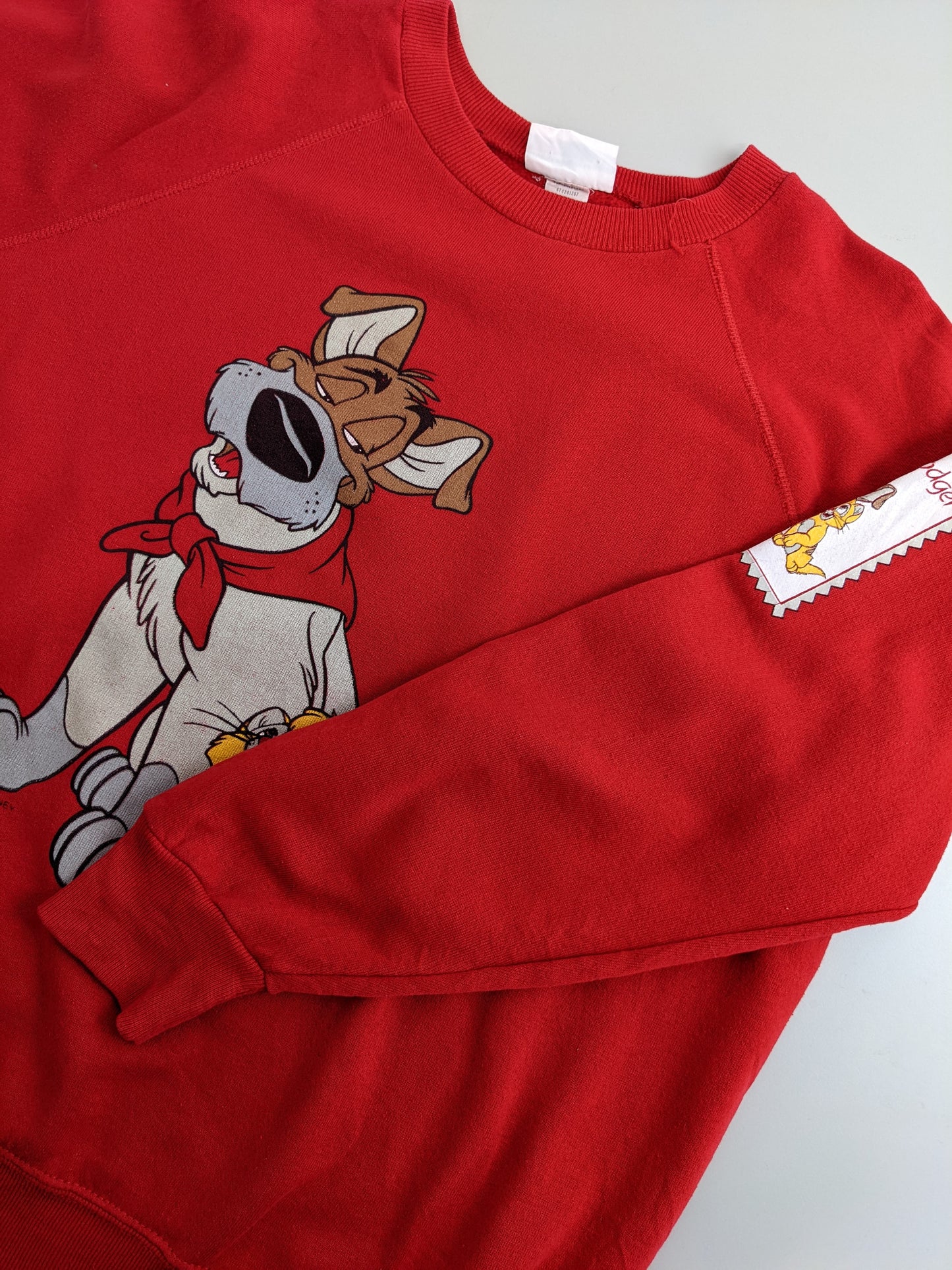 80s Basset Walker Oliver & Dodger Sweatshirt Red XL